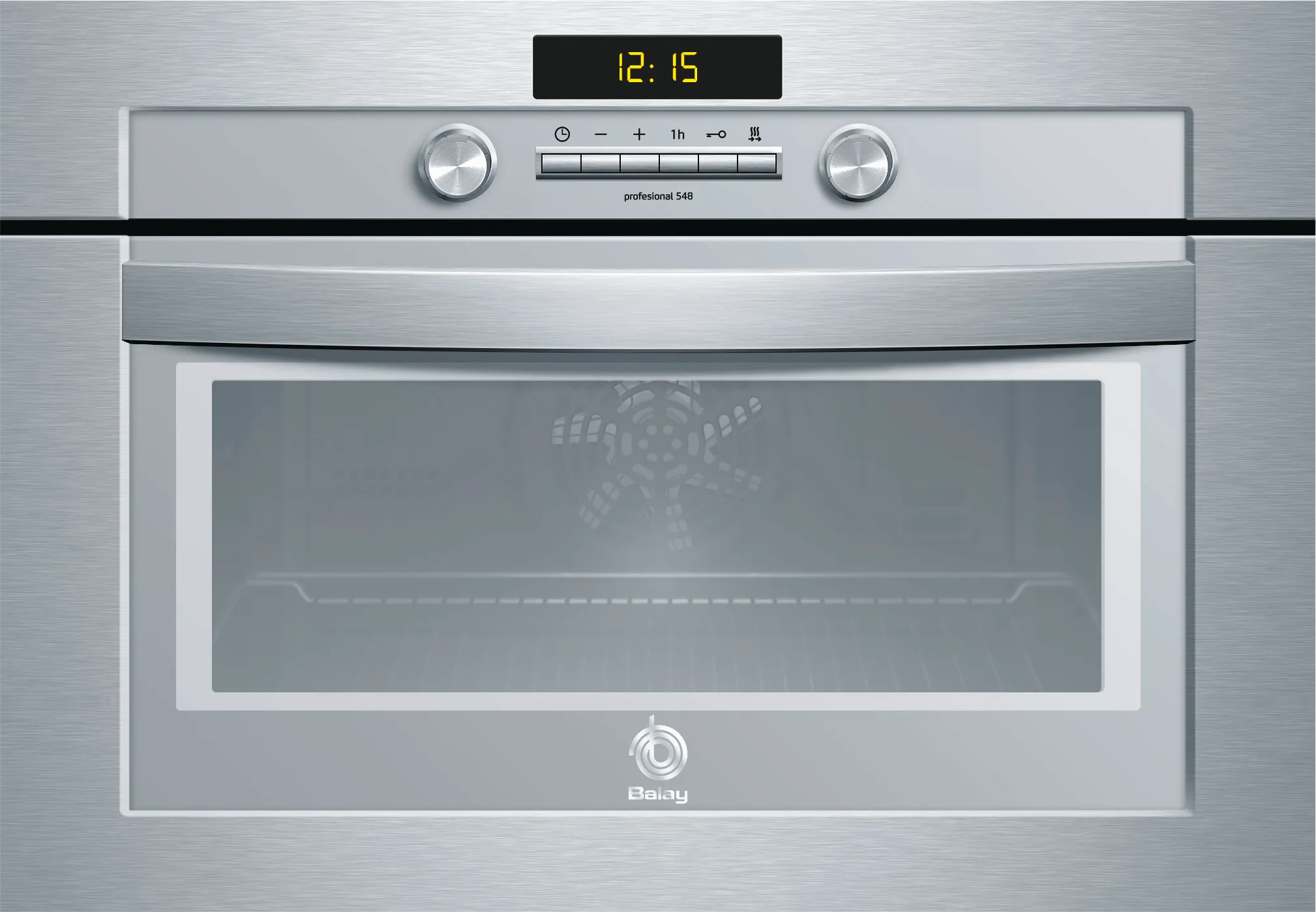  Built-in compact oven 59 x 41 cm Cristal black - stainlesss steel