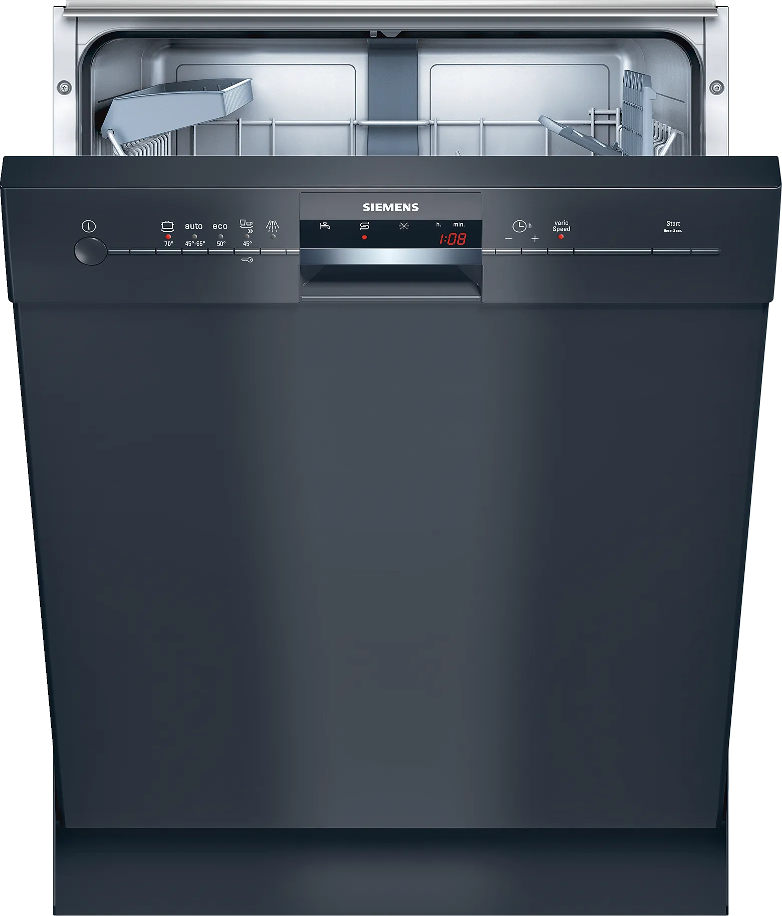 built-under dishwasher 60 cm Black