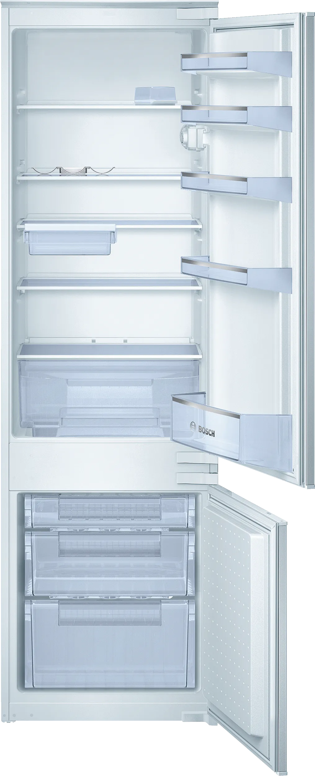  built-in fridge-freezer with freezer at bottom 177.2 x 54.1 cm sliding hinge