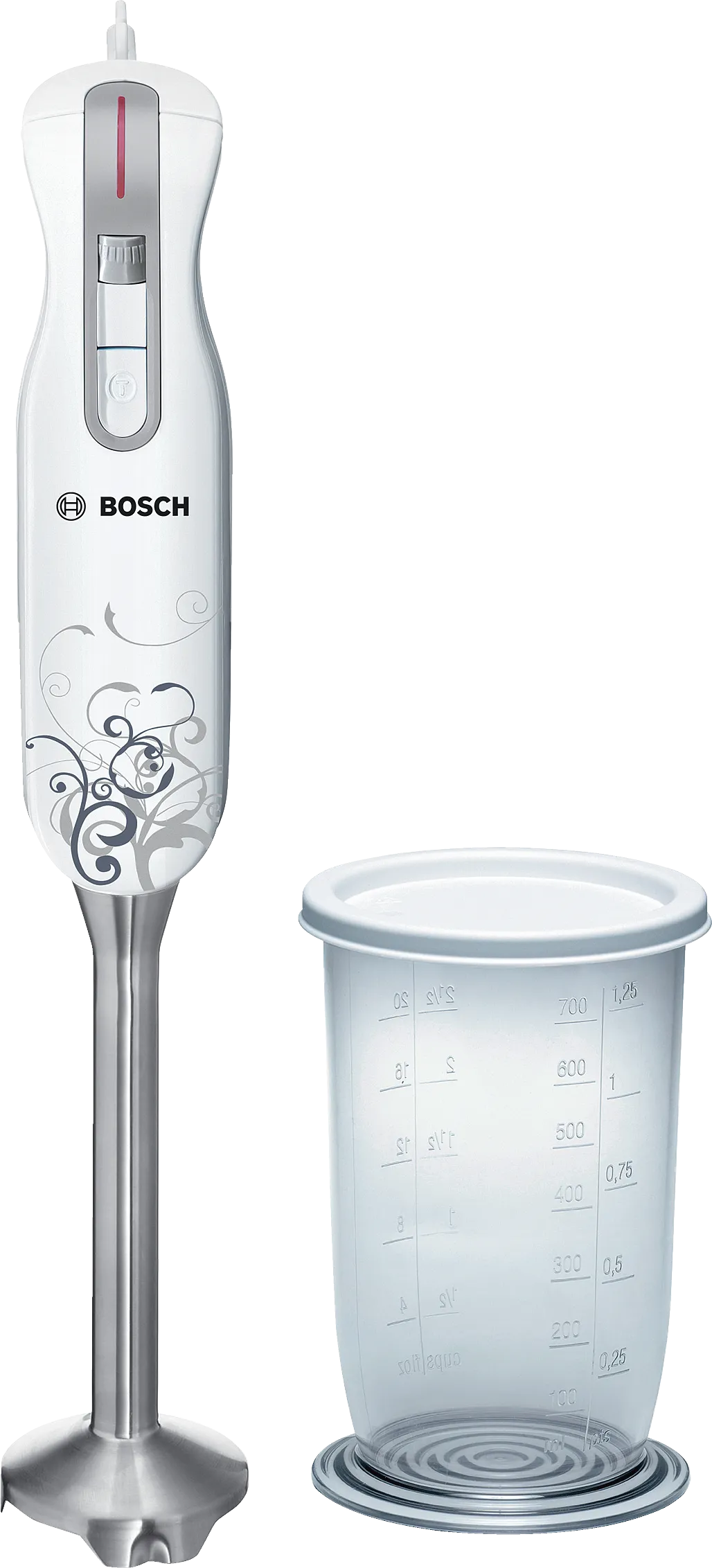  Hand blender 750 W, Edelstahl-Fuss 750 W White