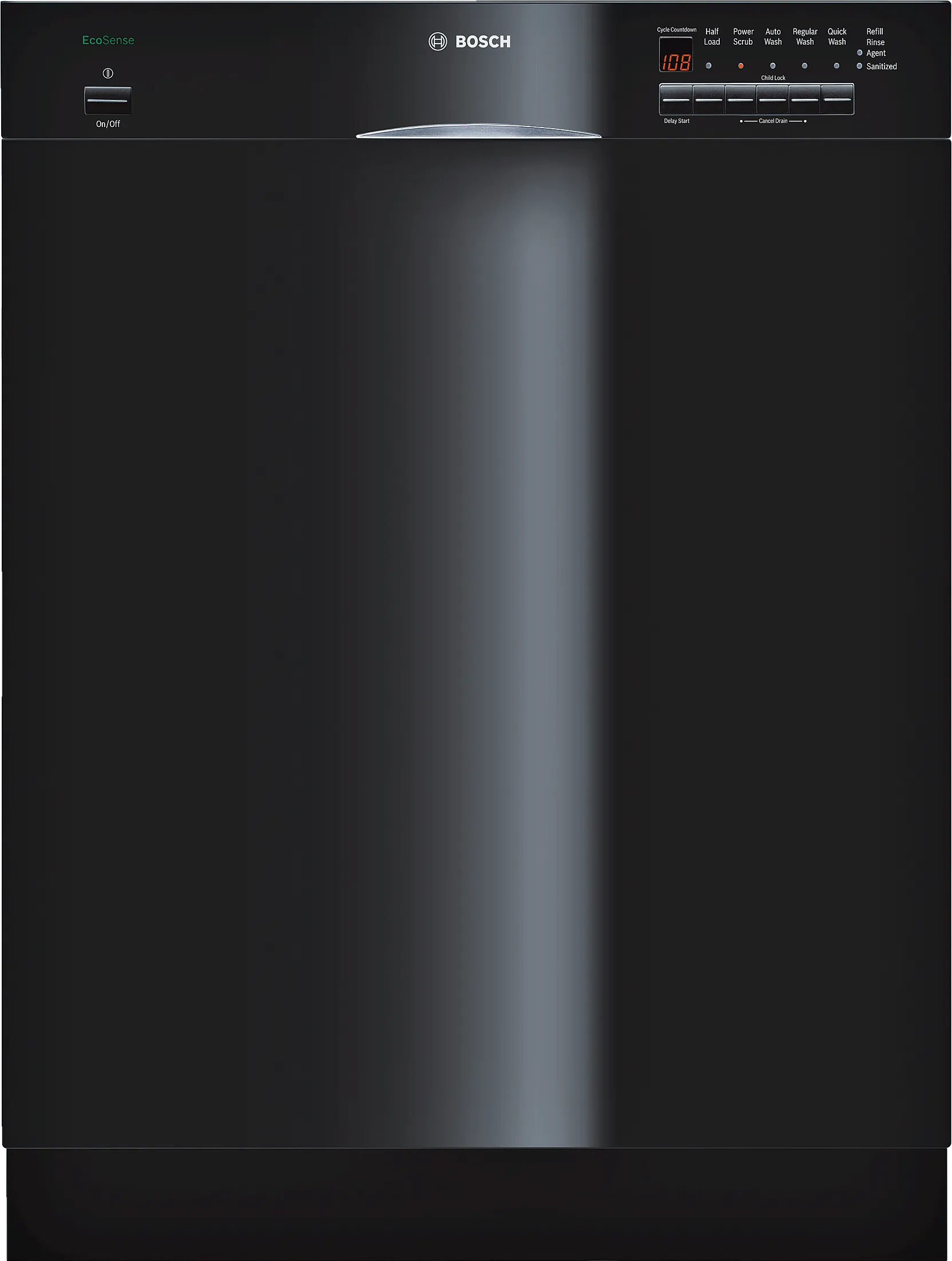  built-under dishwasher 24'' Black