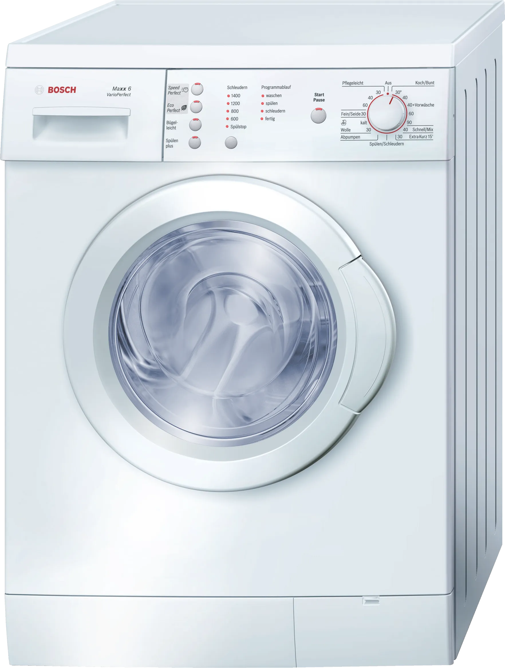 washing machine, frontloader fullsize 6 kg 1400 rpm, White