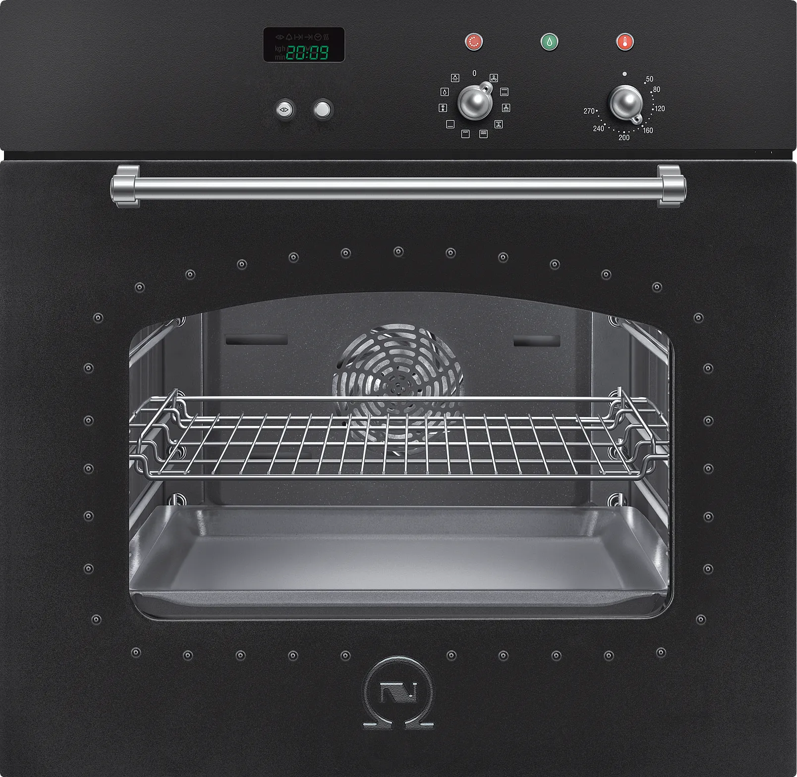 Built-in oven 60 x 60 cm NeoKlassik, Black