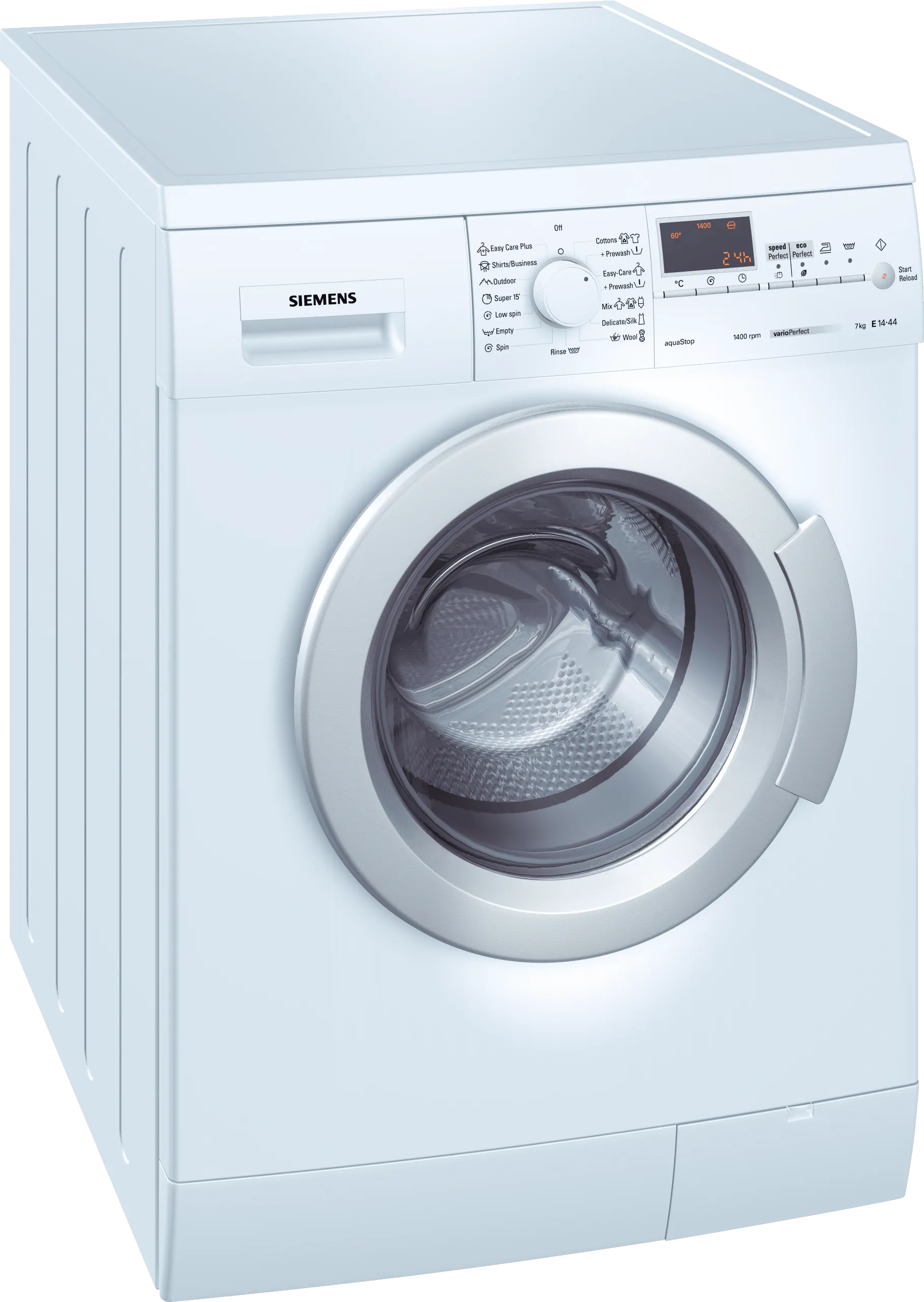  washing machine, frontloader fullsize 7 kg 1400 rpm, White