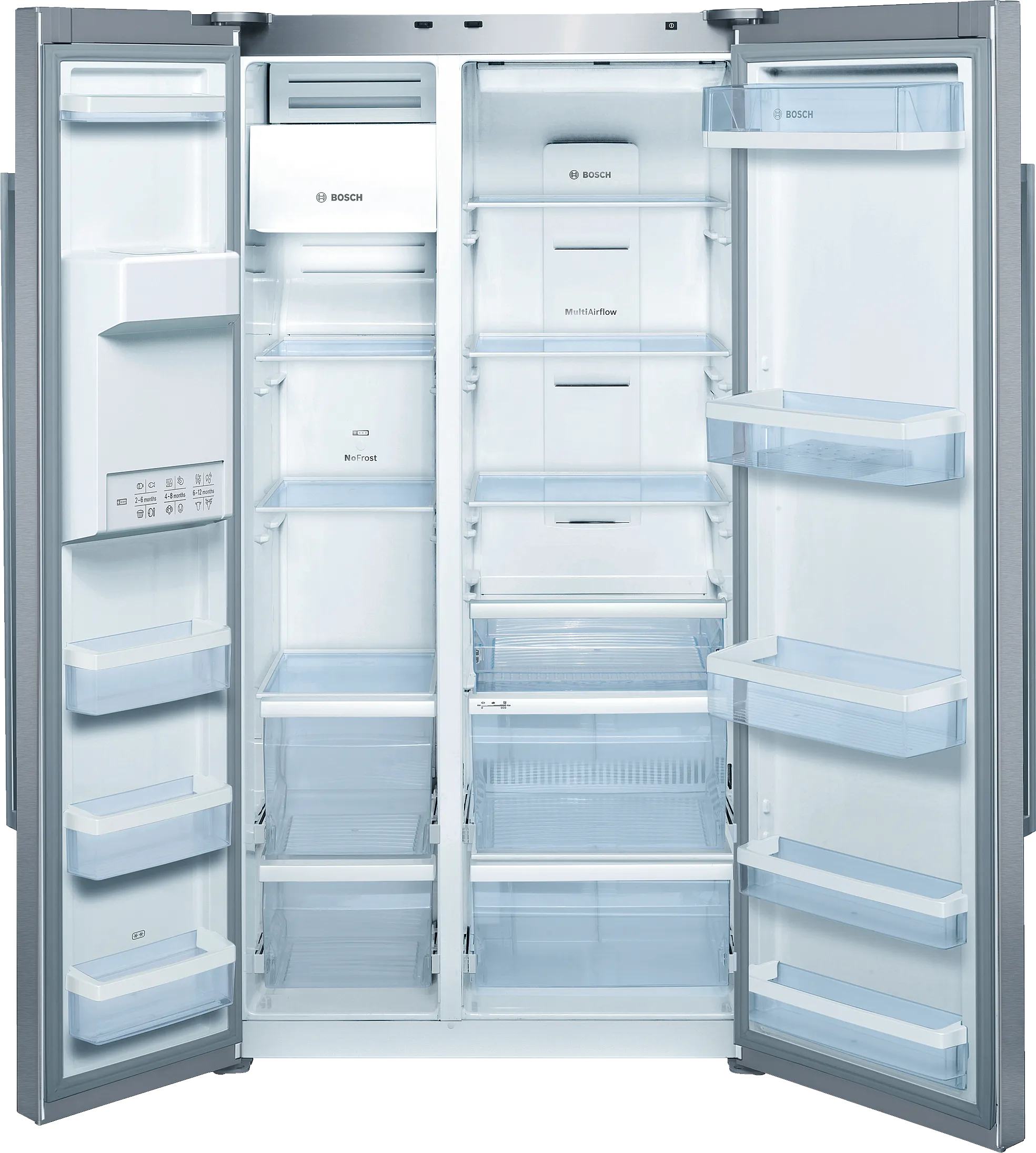 Series 6 American side by side 175.6 x 91 cm Brushed steel (with anti-fingerprint), Total No Frost