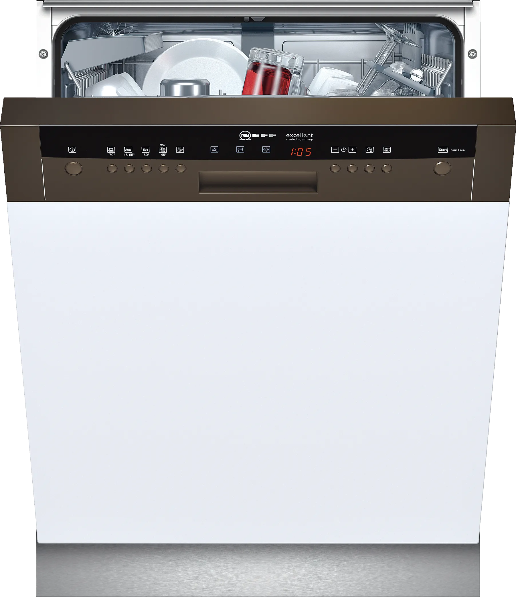 built-under dishwasher 60 cm Brown