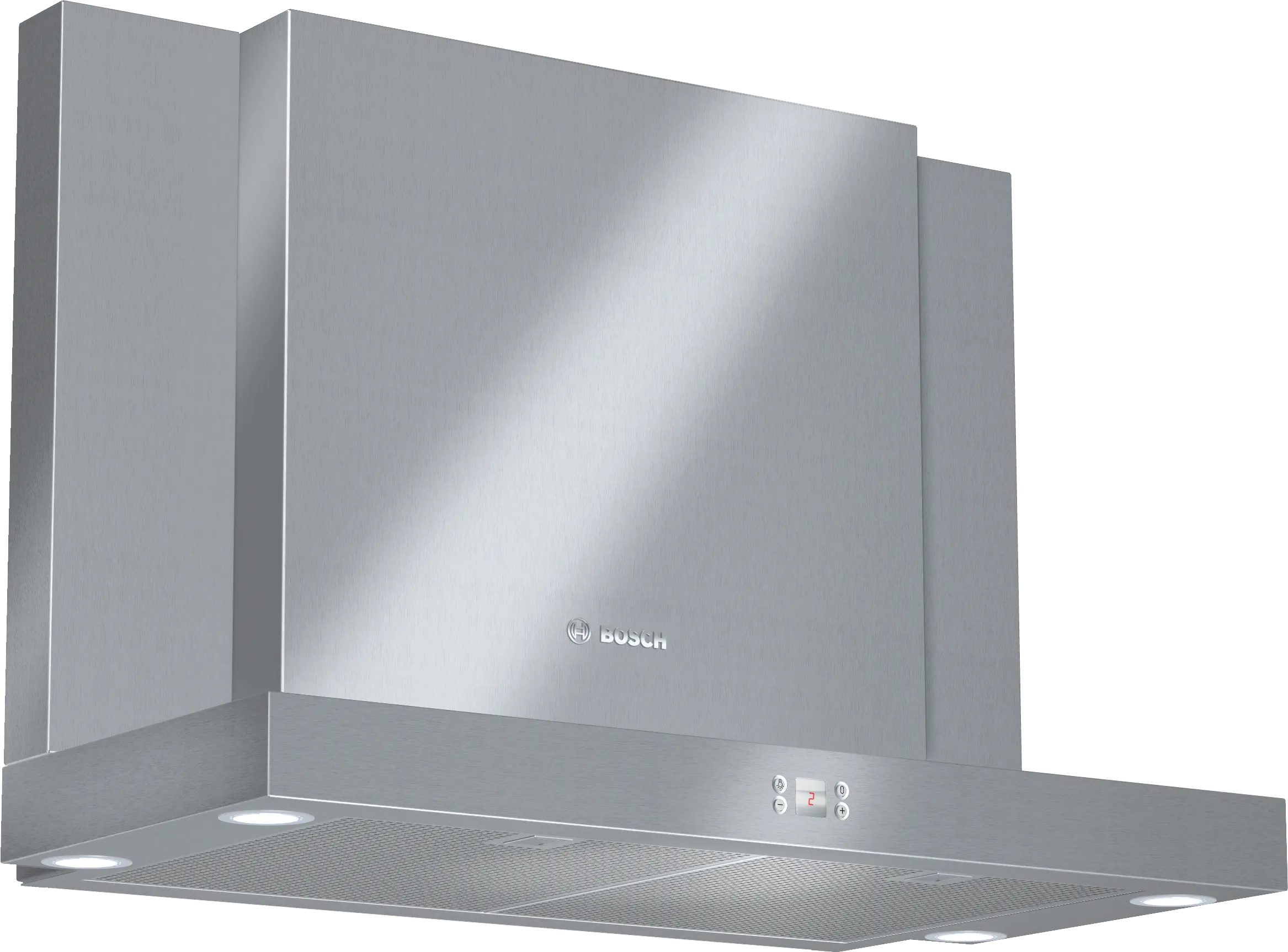 wall-mounted cooker hood 90 cm Stainless steel