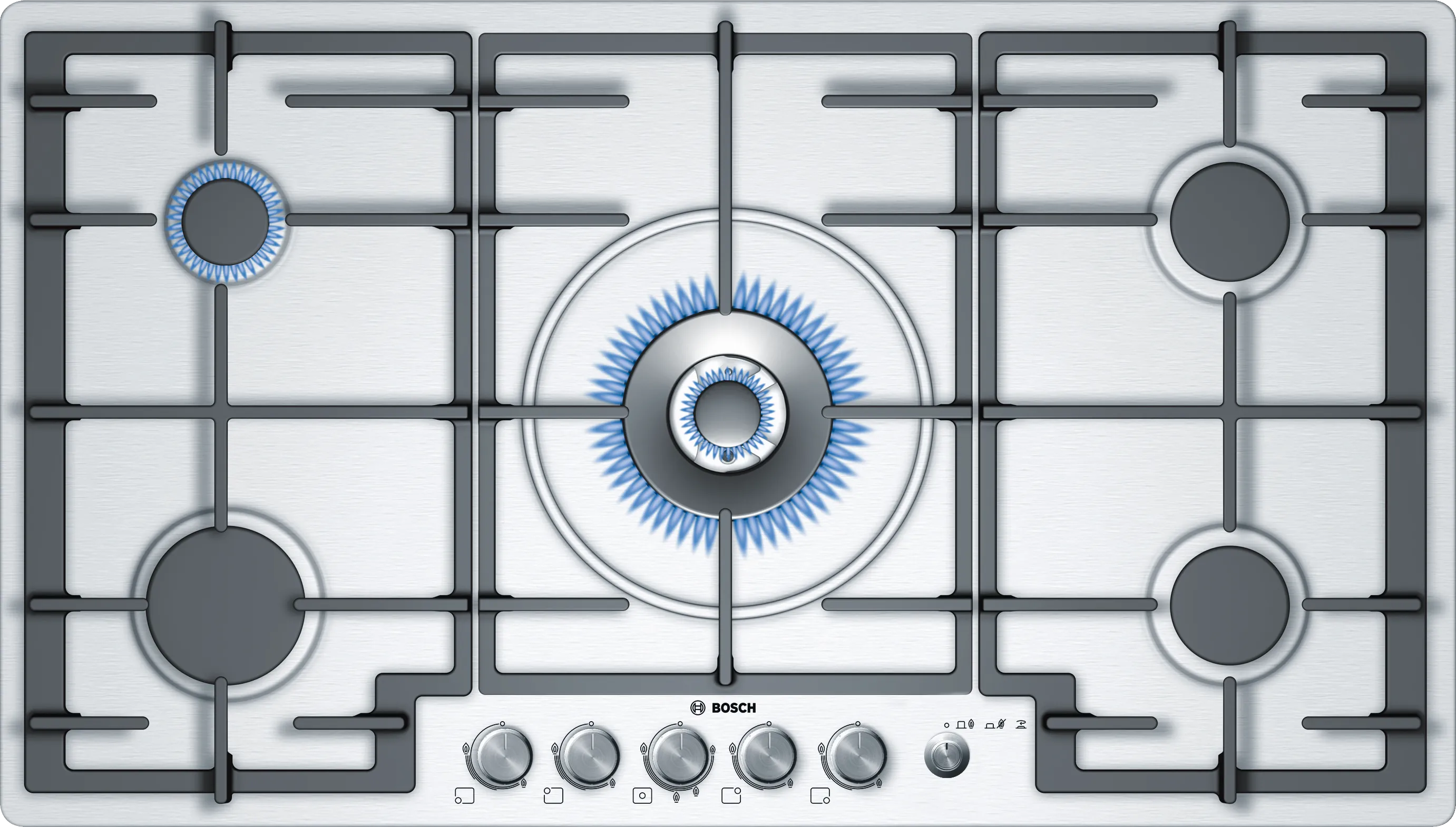 Series 6 Gas hob 90 cm Stainless steel