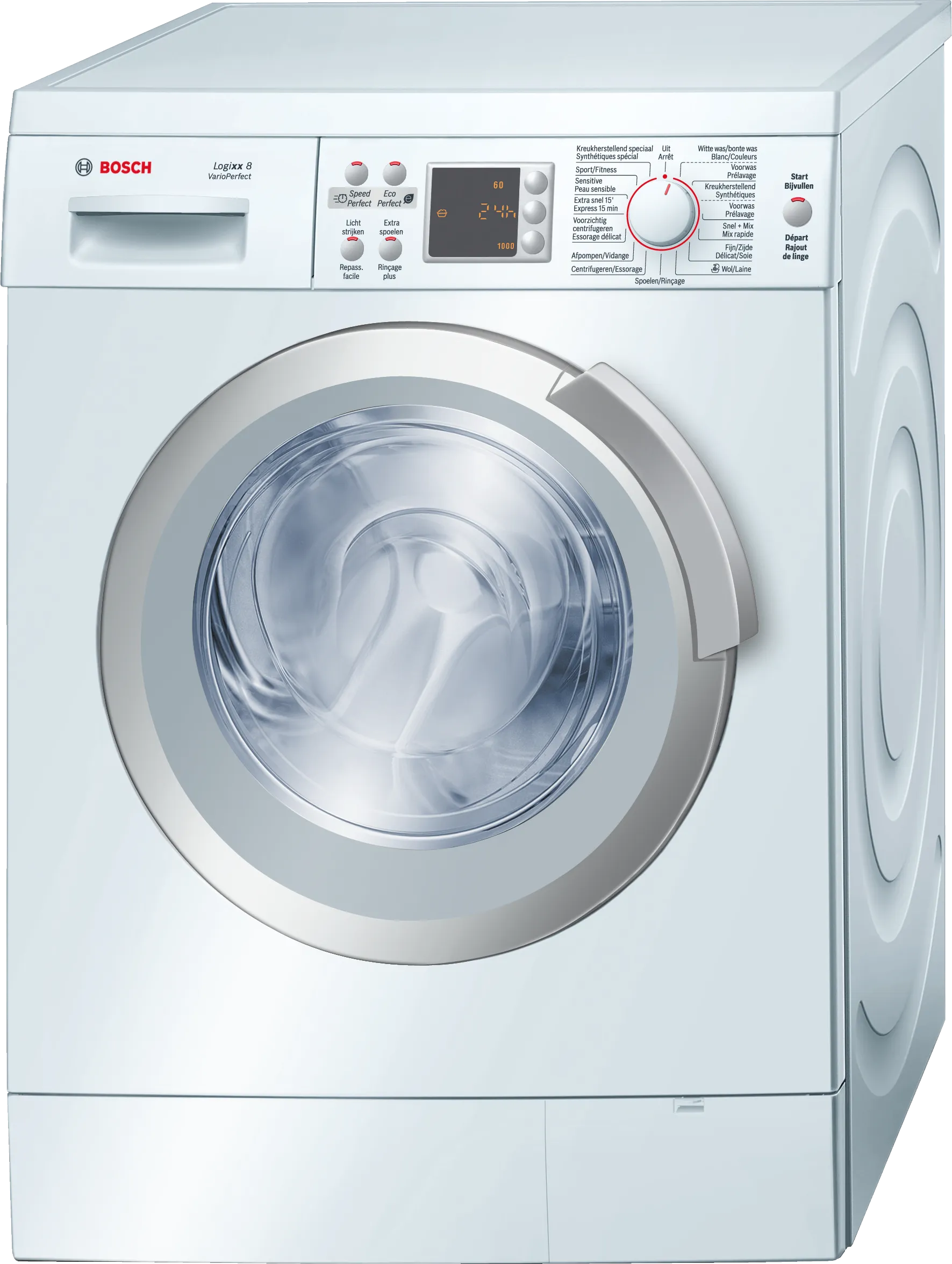 washing machine, frontloader fullsize 8 kg 1600 rpm