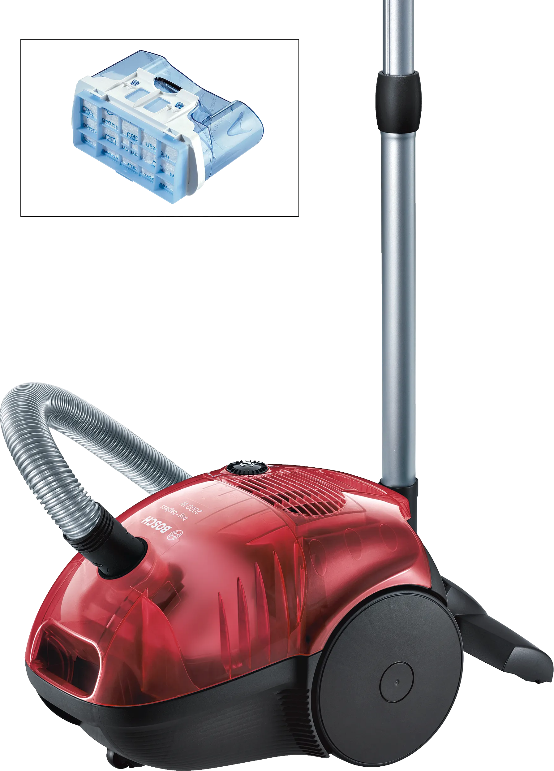Bagged vacuum cleaner Red 
