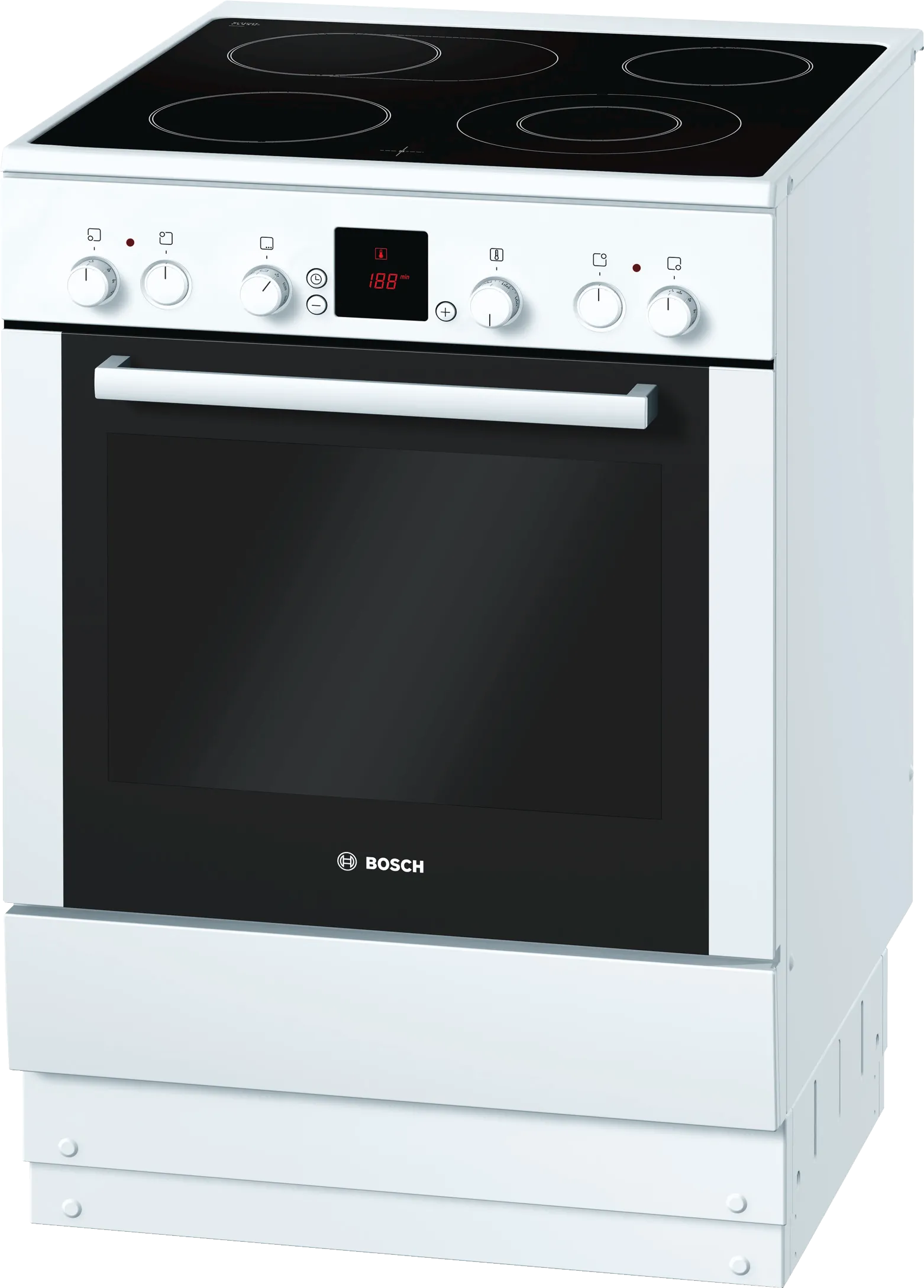 Freestanding electric cooker White