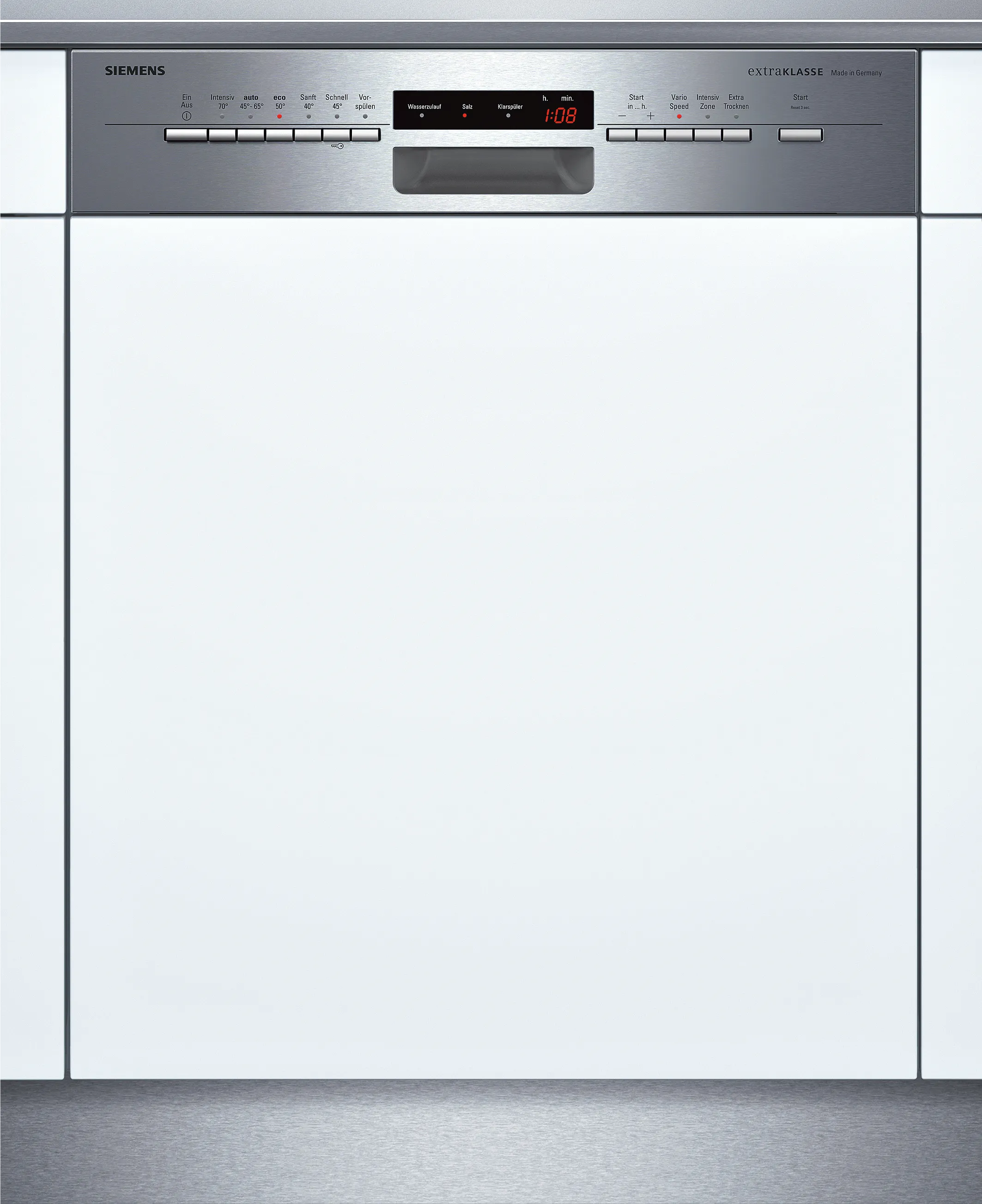  semi-integrated dishwasher 60 cm Brushed steel