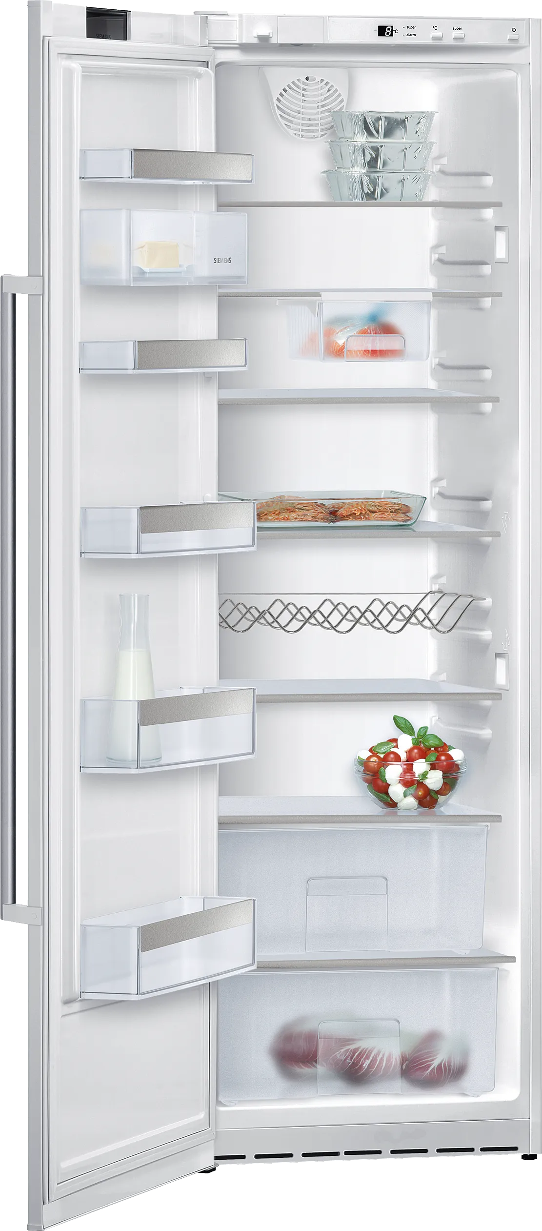  free-standing fridge 185 x 60 cm White