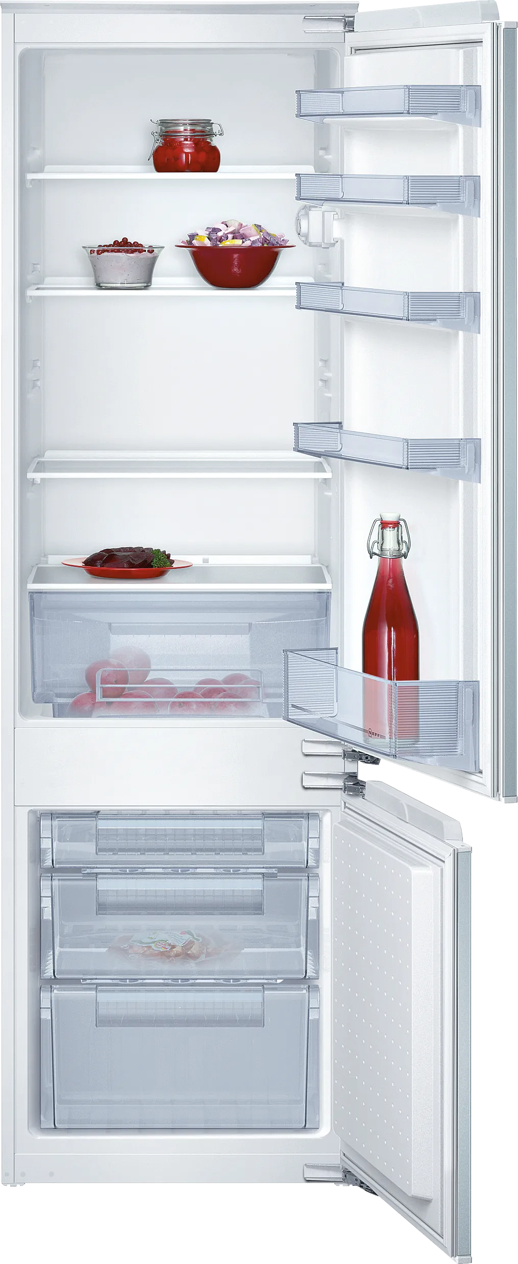 N 30 built-in fridge-freezer with freezer at bottom 177.2 x 54.1 cm flat hinge