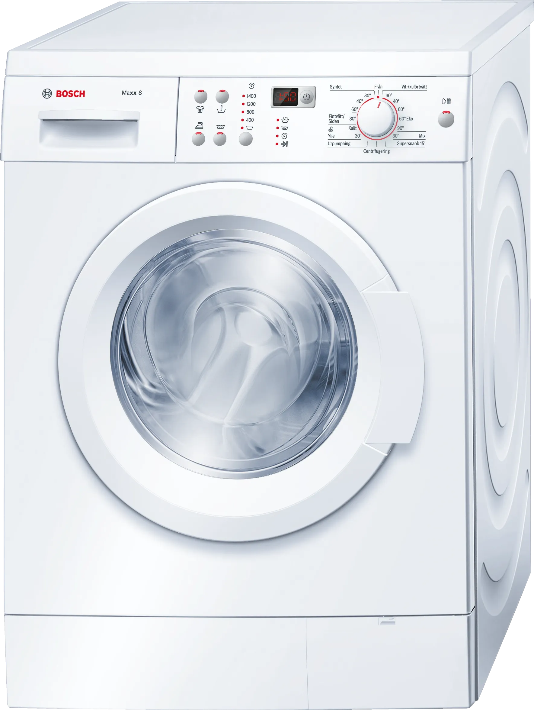washing machine, frontloader fullsize 8 kg 1400 rpm