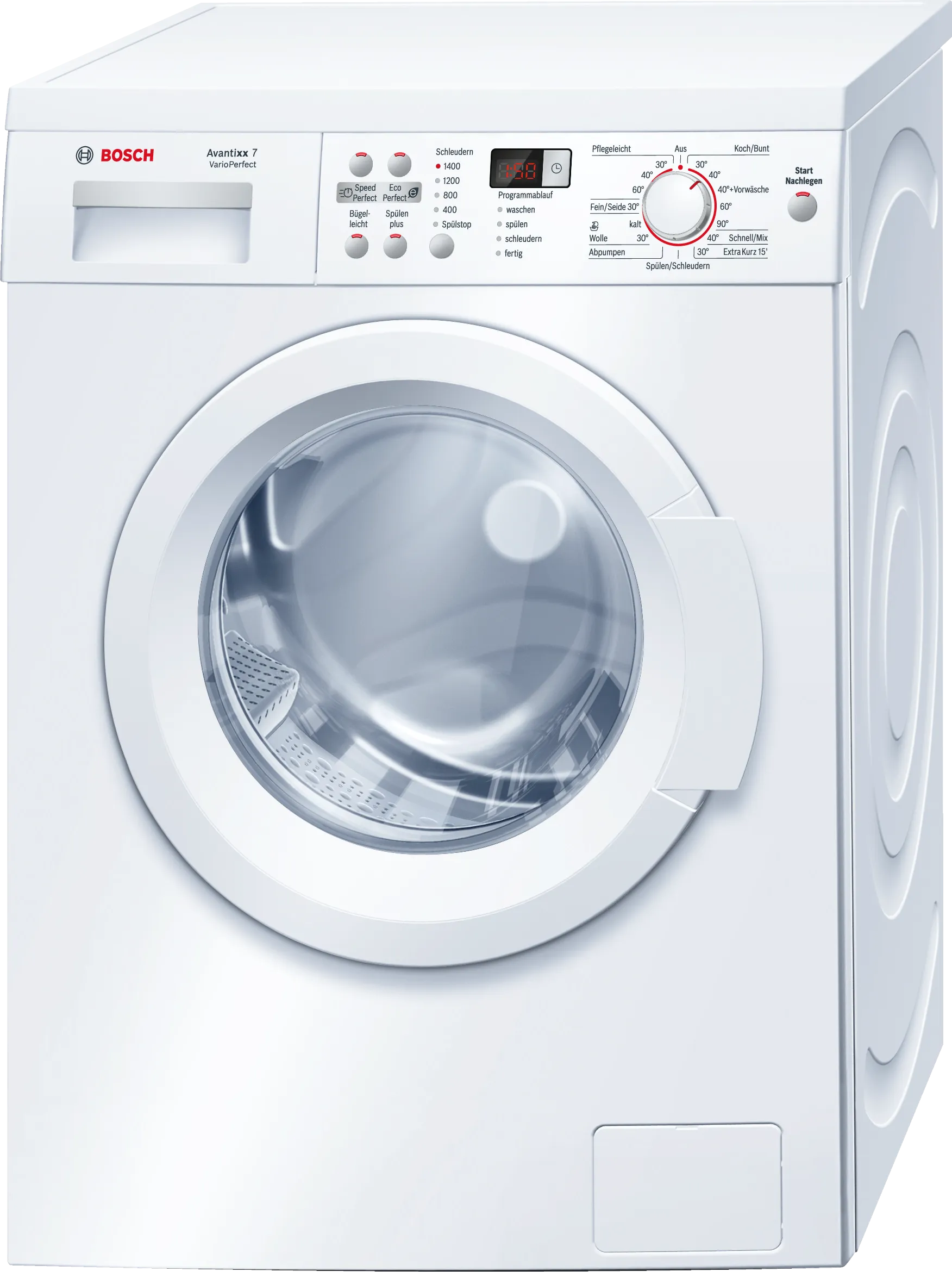 washing machine, frontloader fullsize 7 kg 1400 rpm
