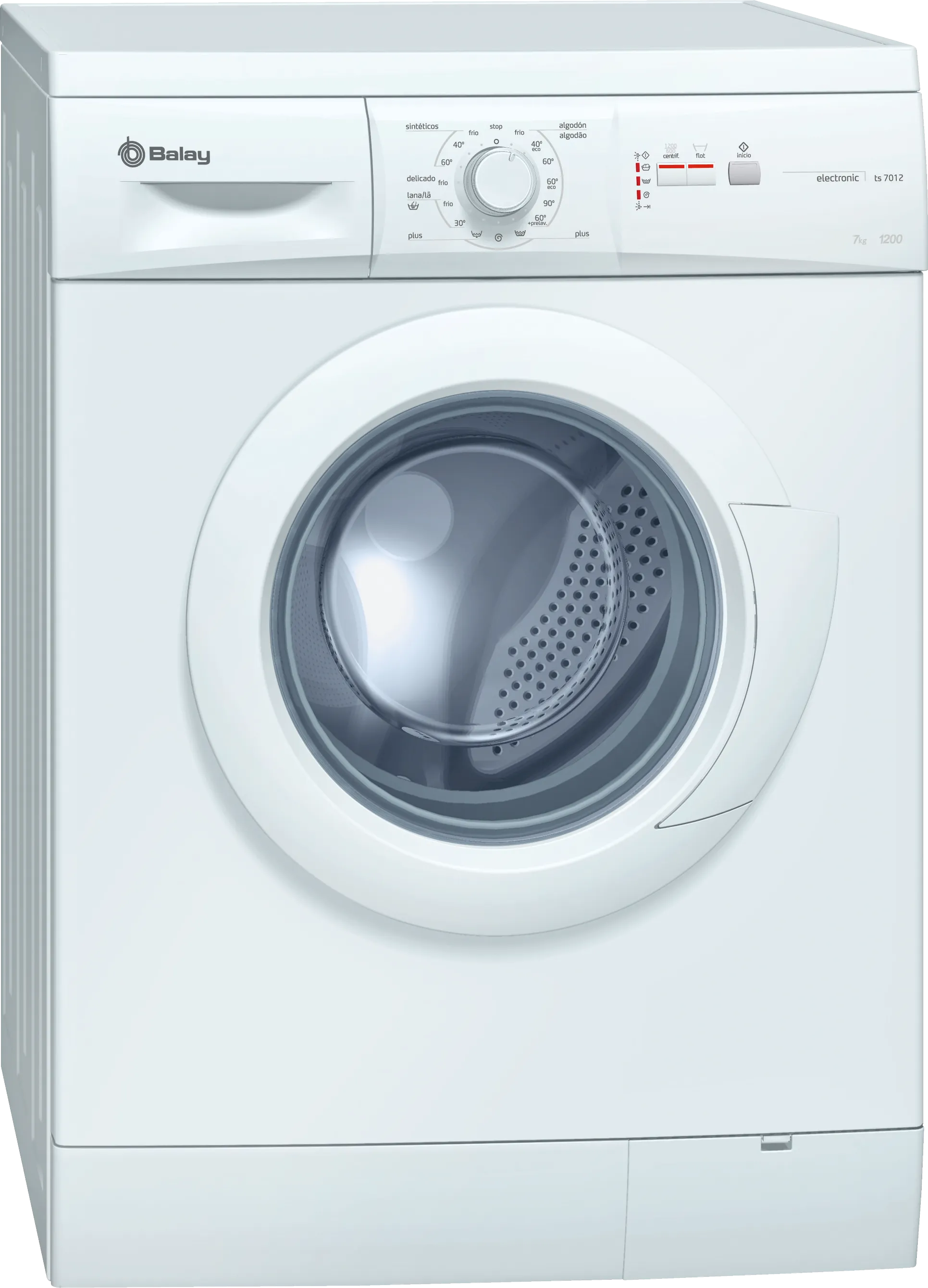  washing machine, frontloader fullsize 7 kg 1200 rpm, White