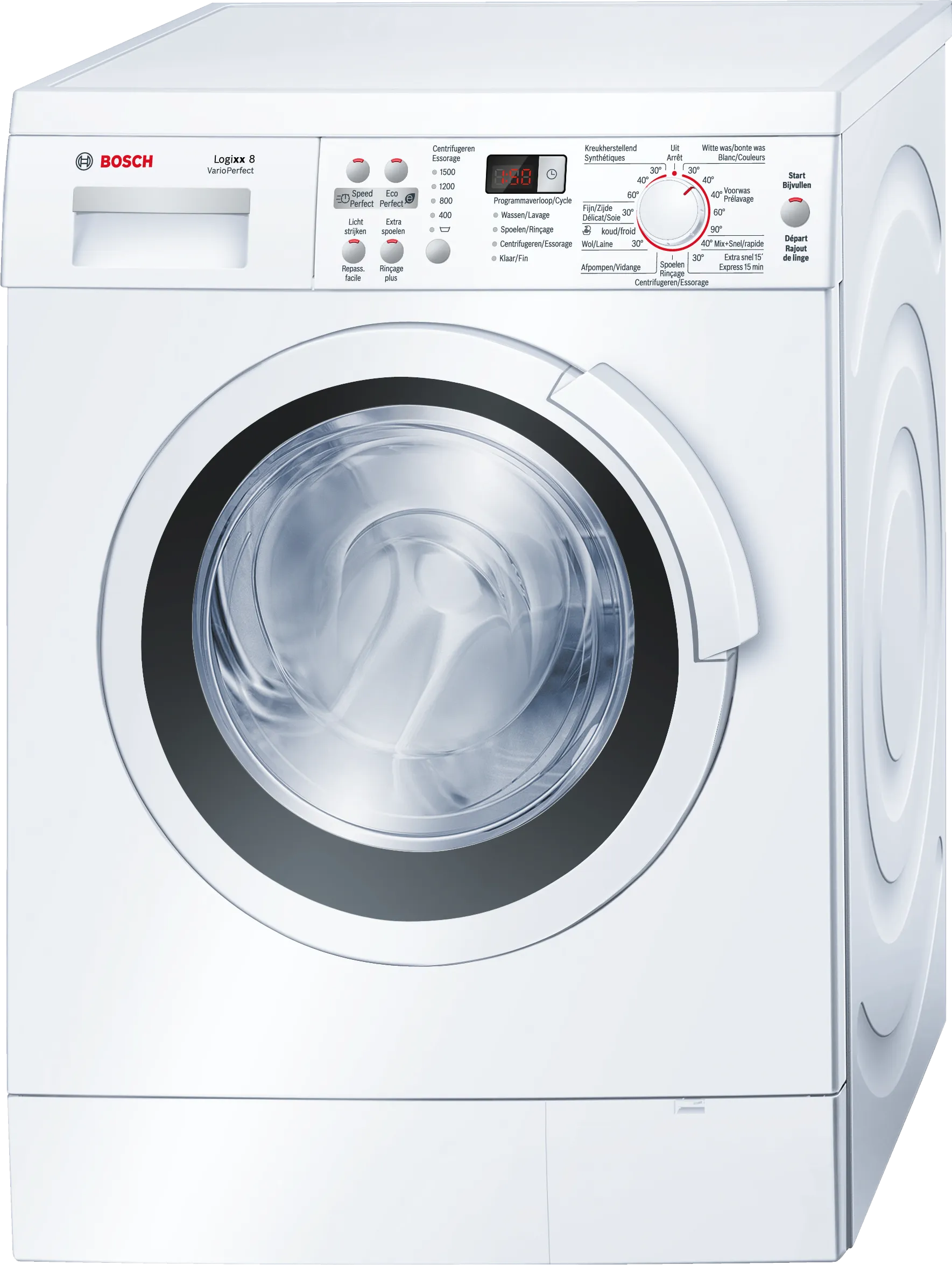 Series 8 washing machine, frontloader fullsize 8 kg 1500 rpm