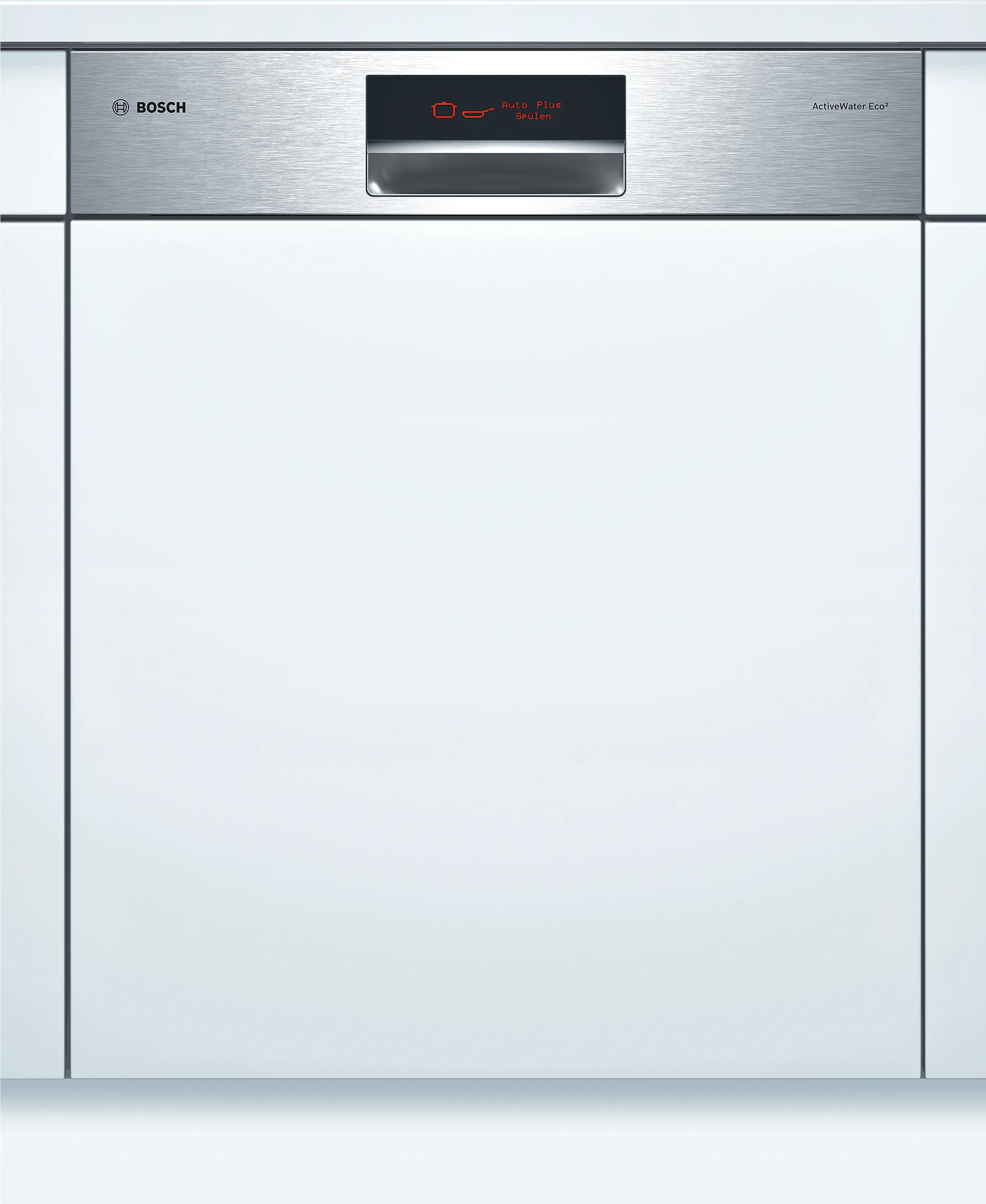 semi-integrated dishwasher 60 cm Brushed steel