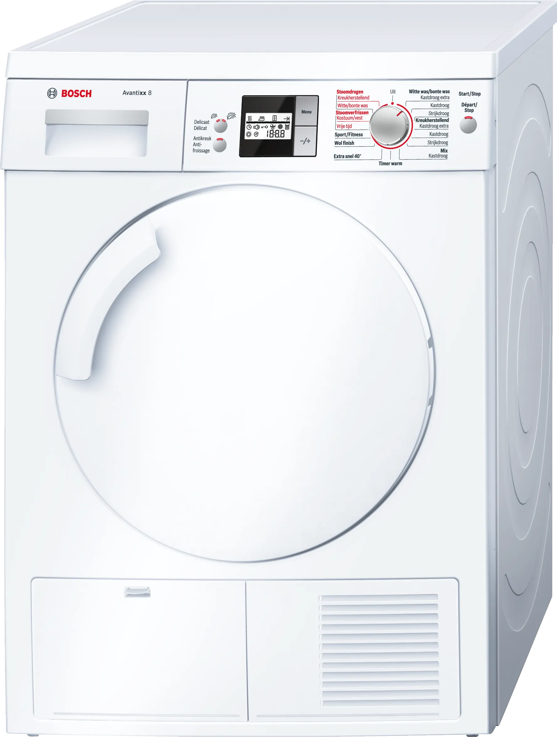  condenser tumble dryer 8 kg White