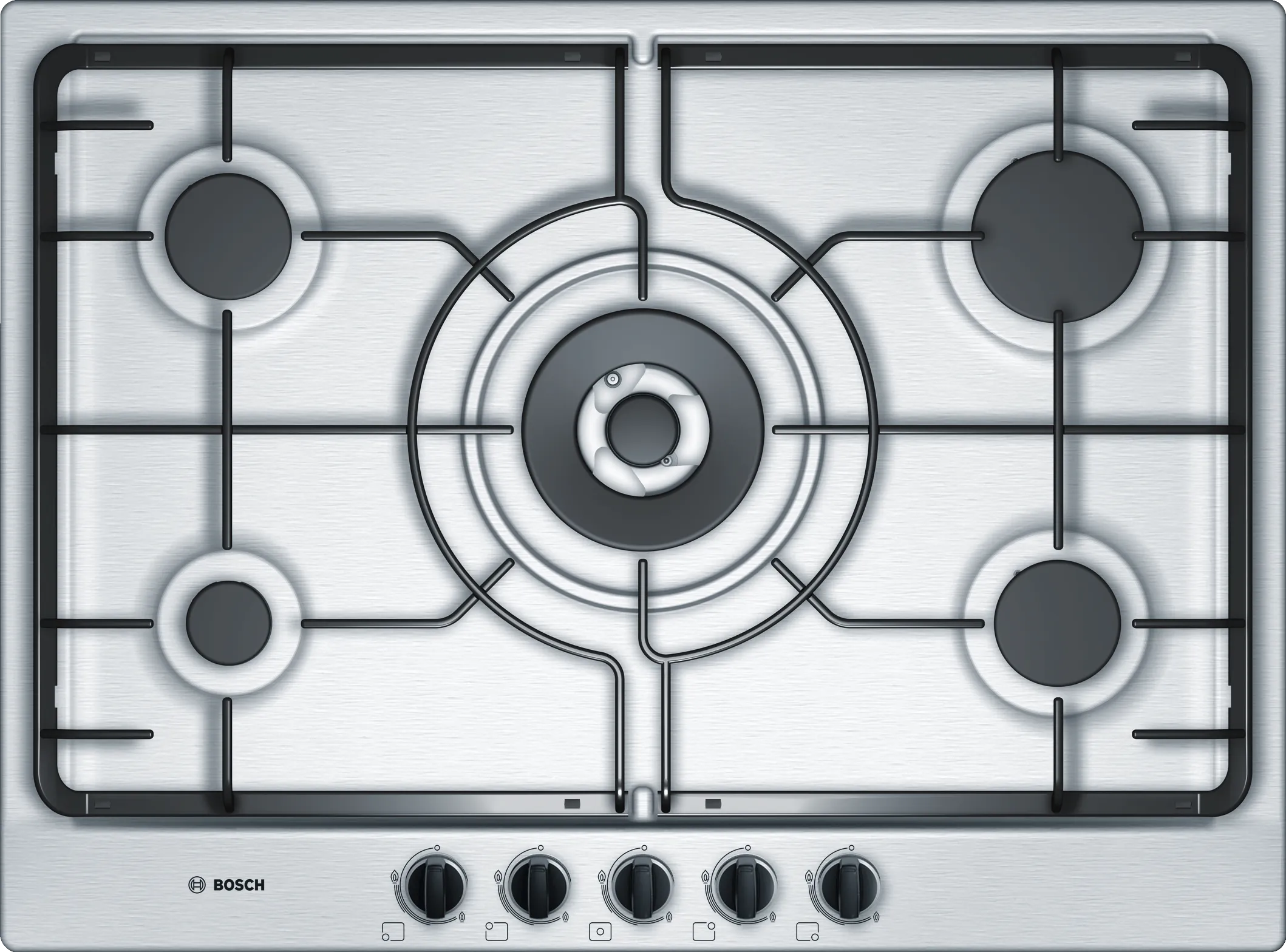 Series 6 Gas hob 70 cm Stainless steel
