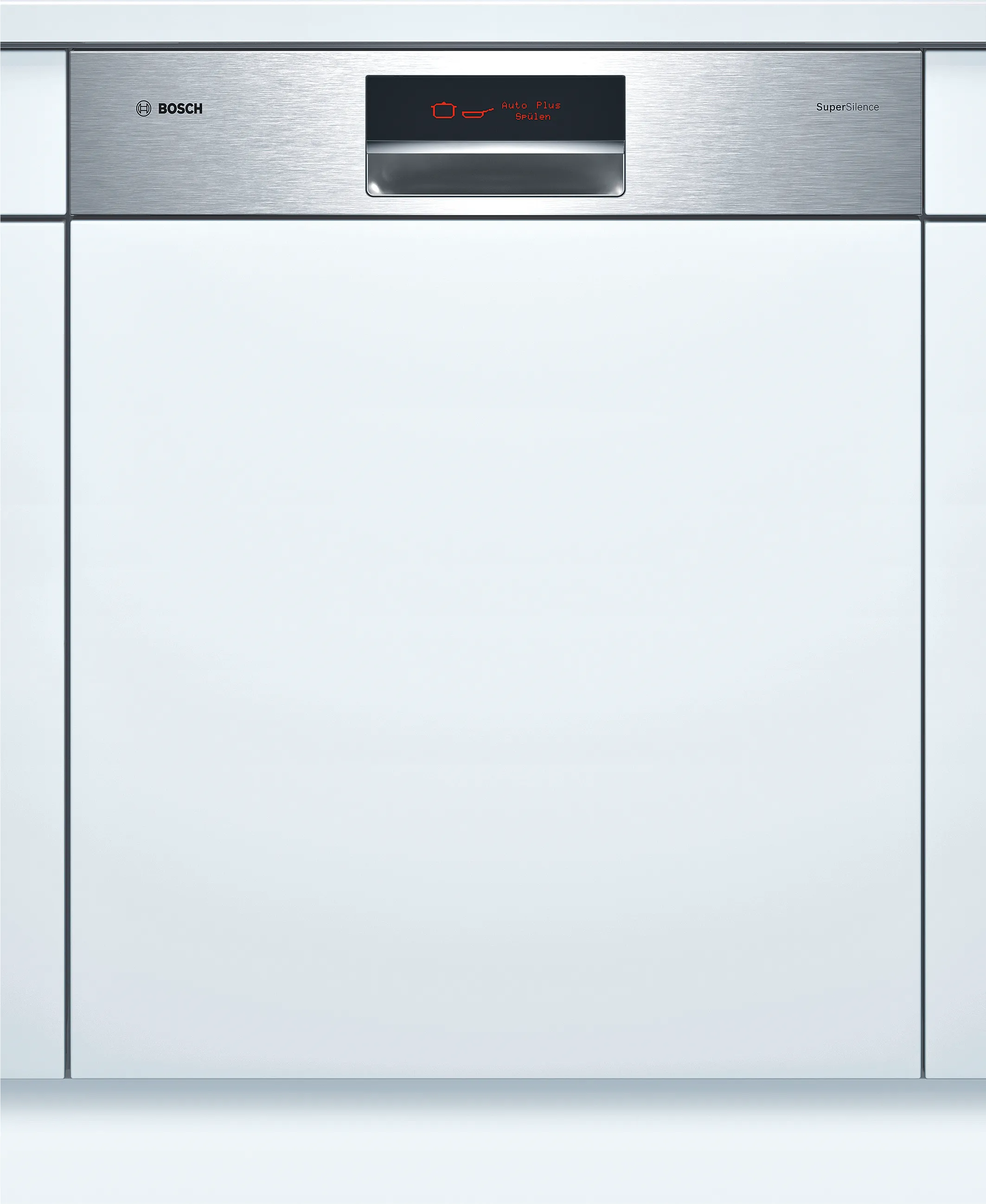 semi-integrated dishwasher 60 cm Brushed steel