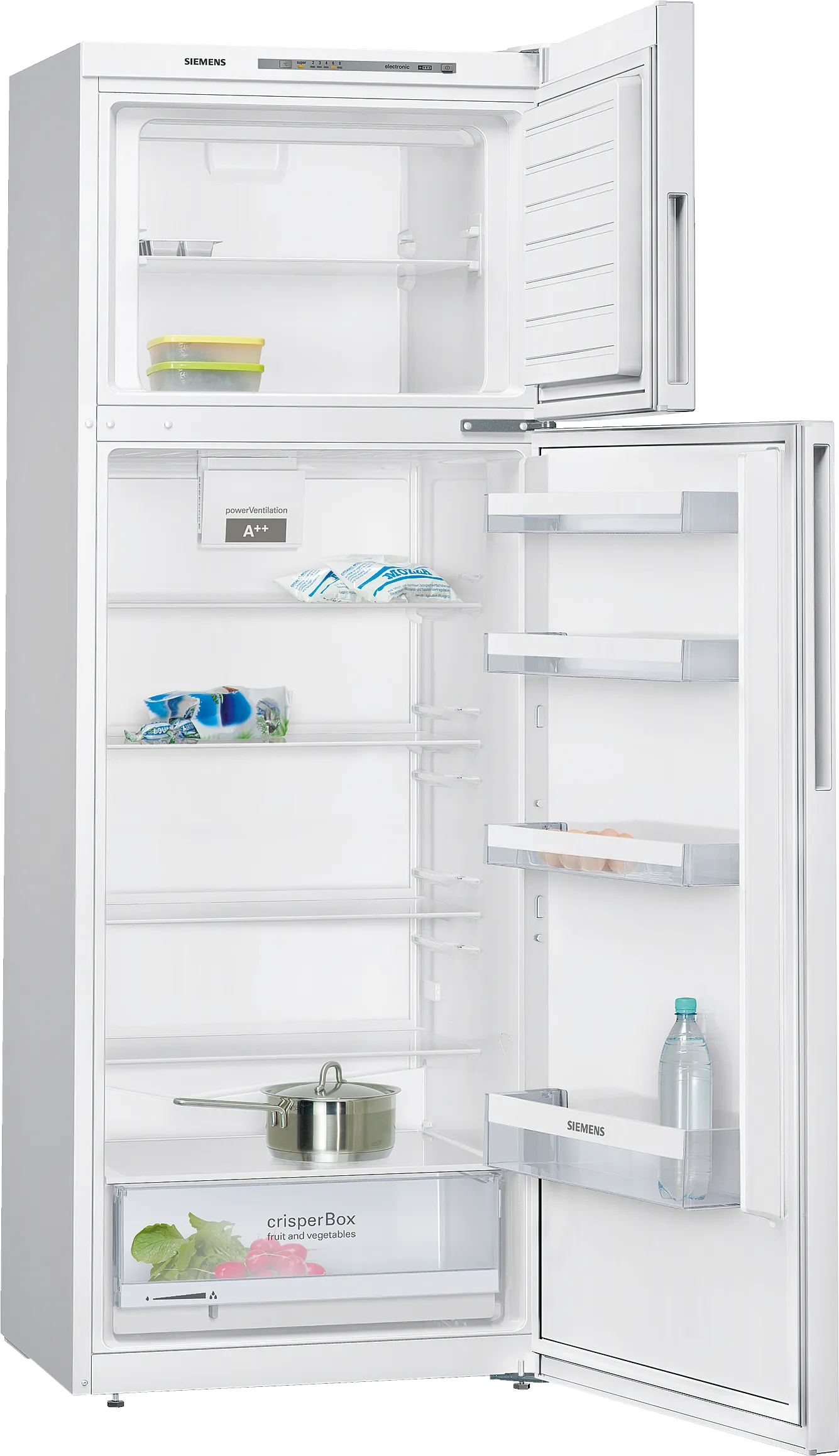 KD47VVW30N free-standing fridge-freezer with freezer at top