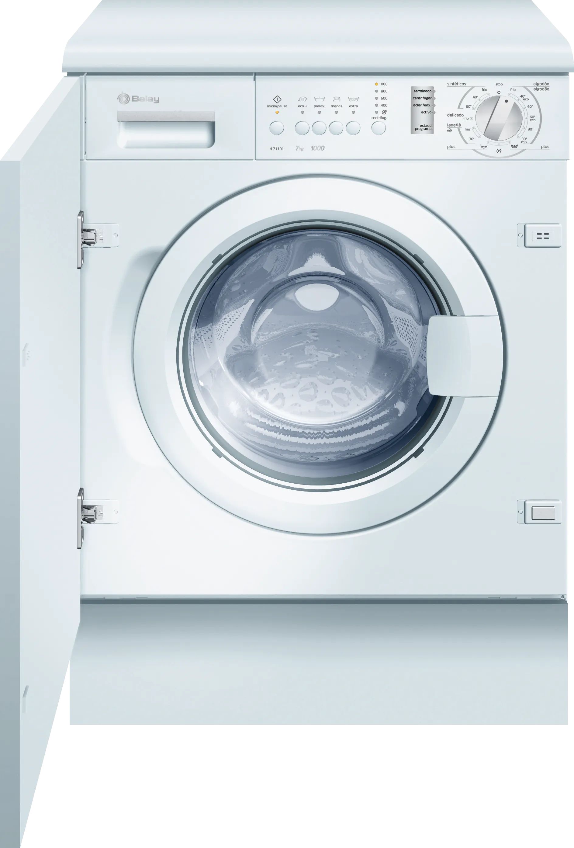  Built-in washing machine 7 kg 1000 rpm, White