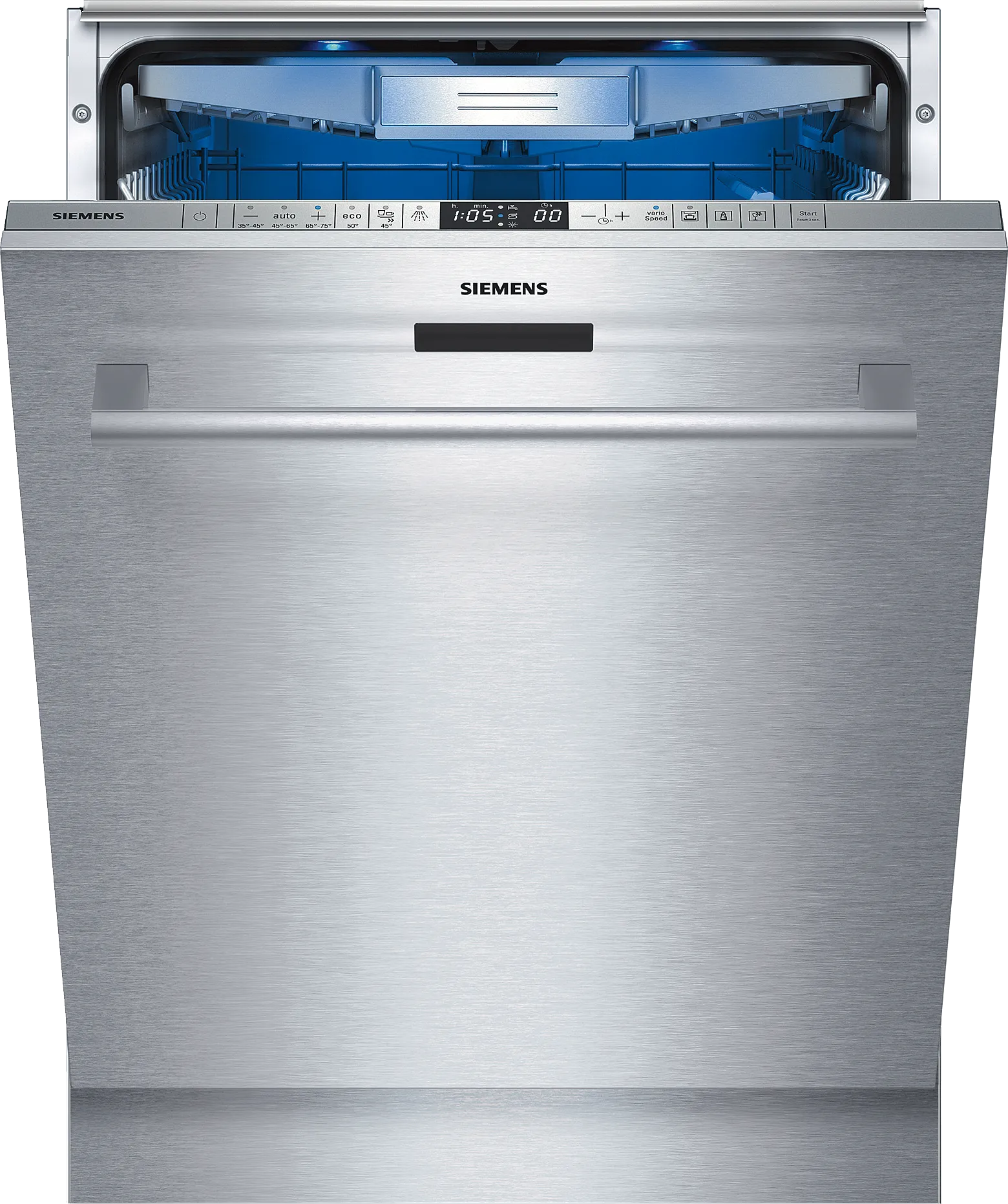  built-under dishwasher 60 cm Brushed steel