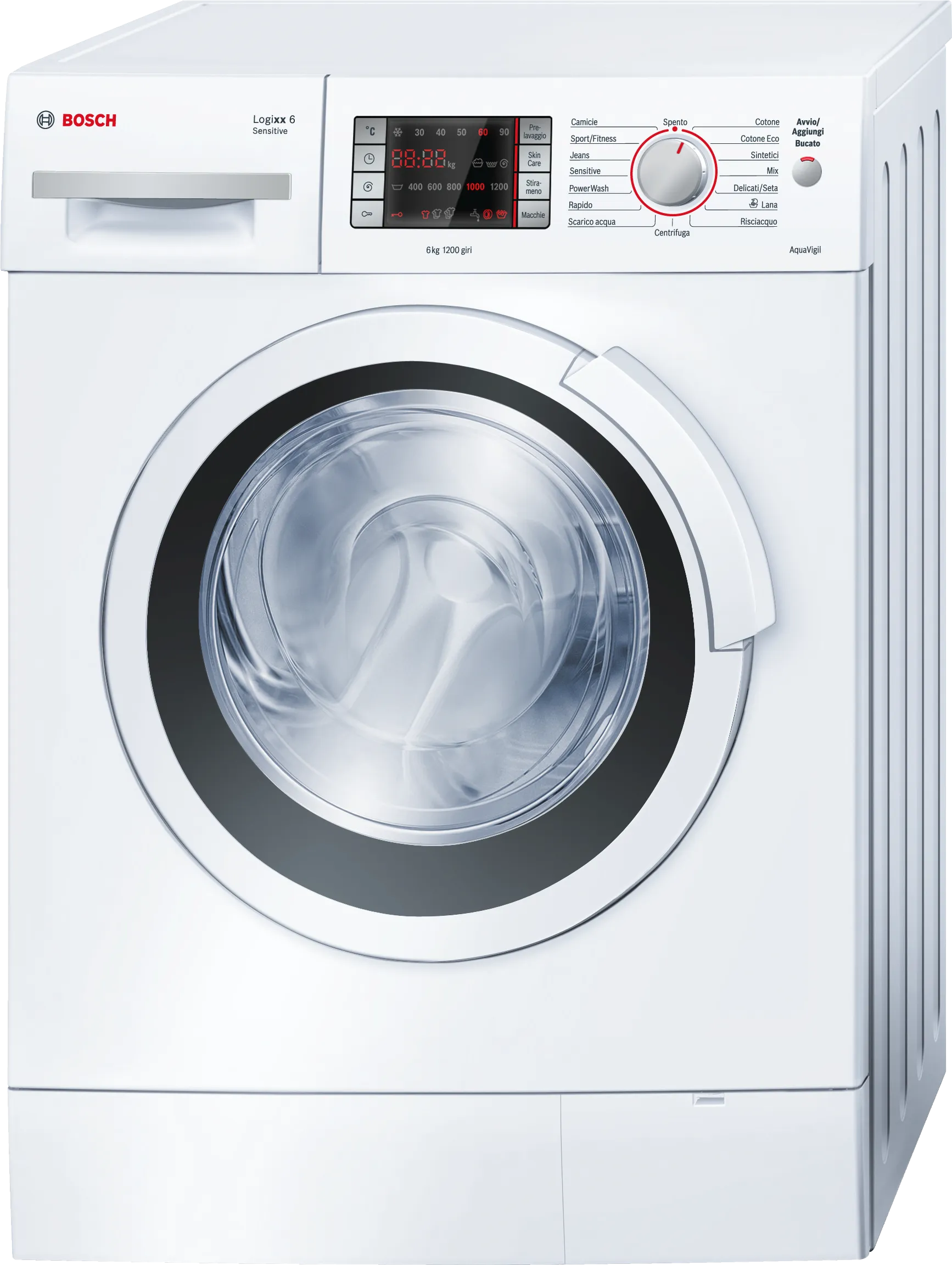 Series 8 washing machine, frontloader 6 kg 1200 rpm