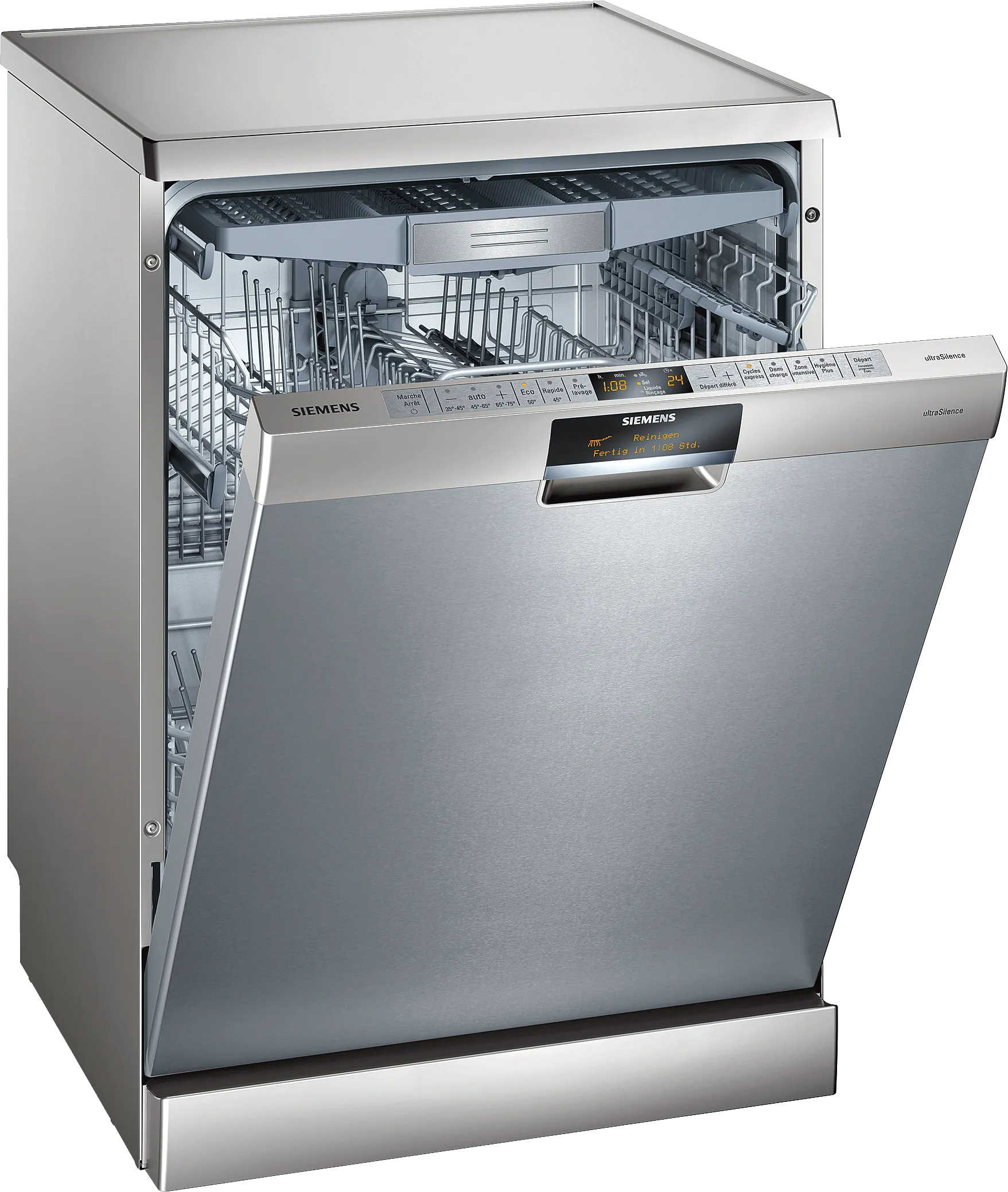 free-standing dishwasher 60 cm Brushed steel anti-fingerprint