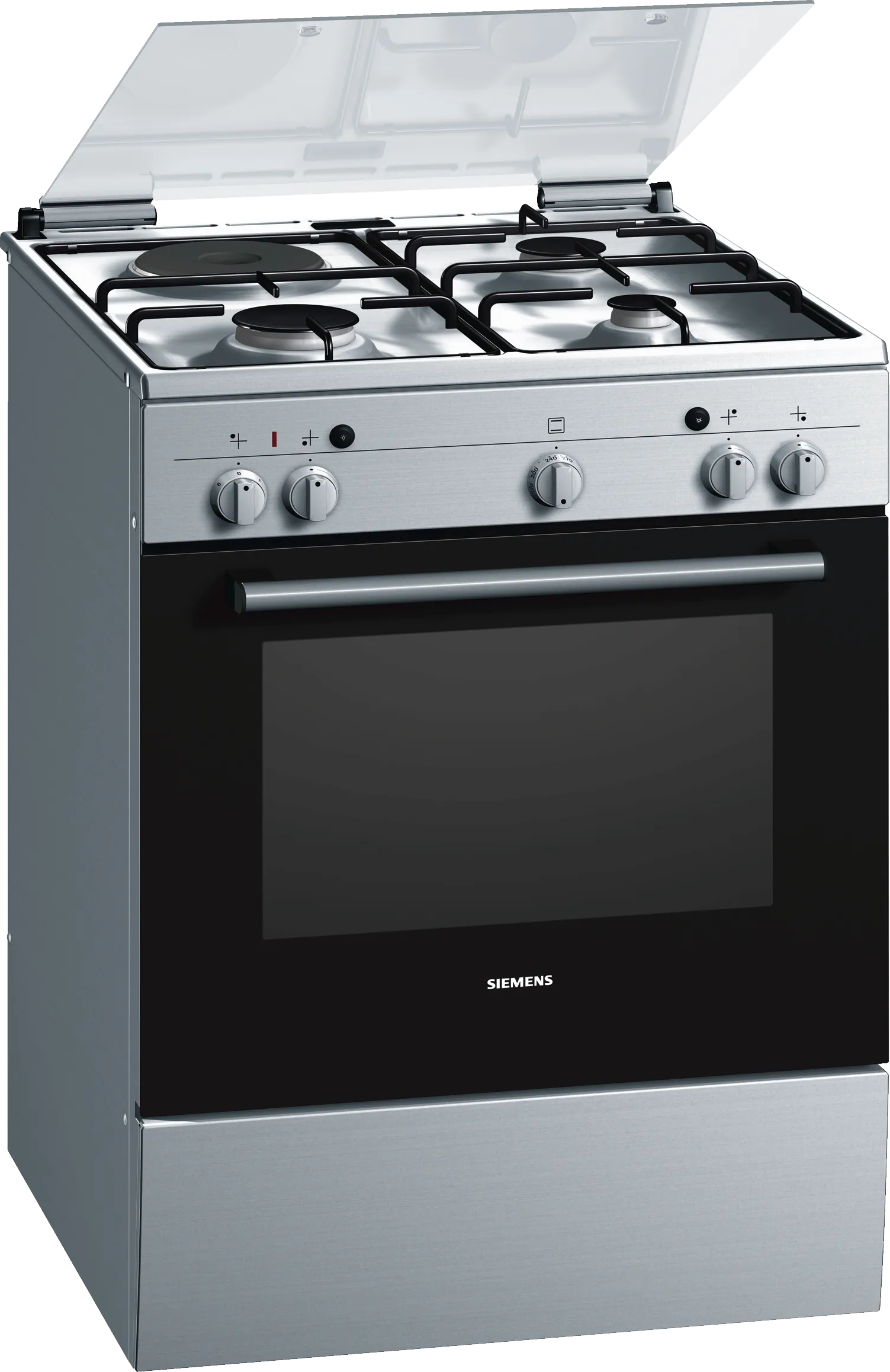 iQ100 Freestanding gas cooker Stainless steel
