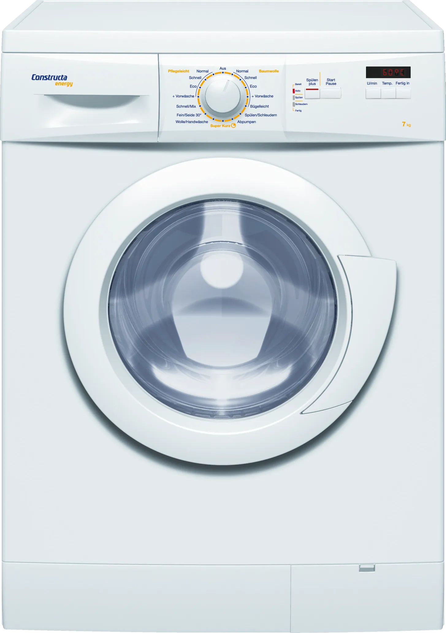 washing machine, frontloader fullsize 7 kg 1400 rpm, White