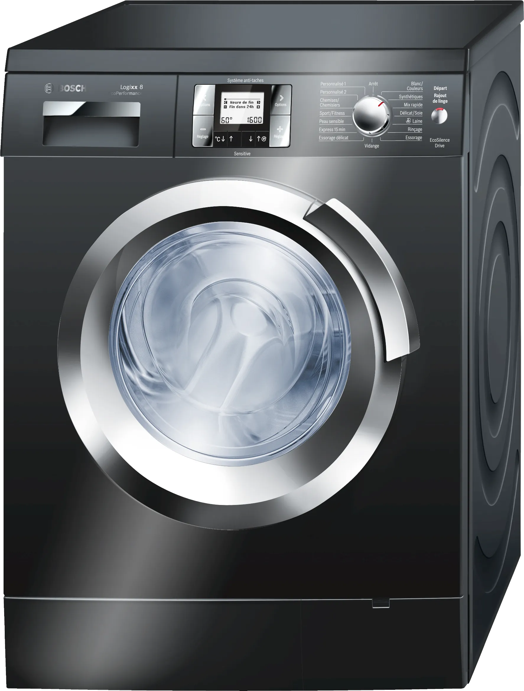 washing machine, frontloader fullsize 8 kg 1600 rpm