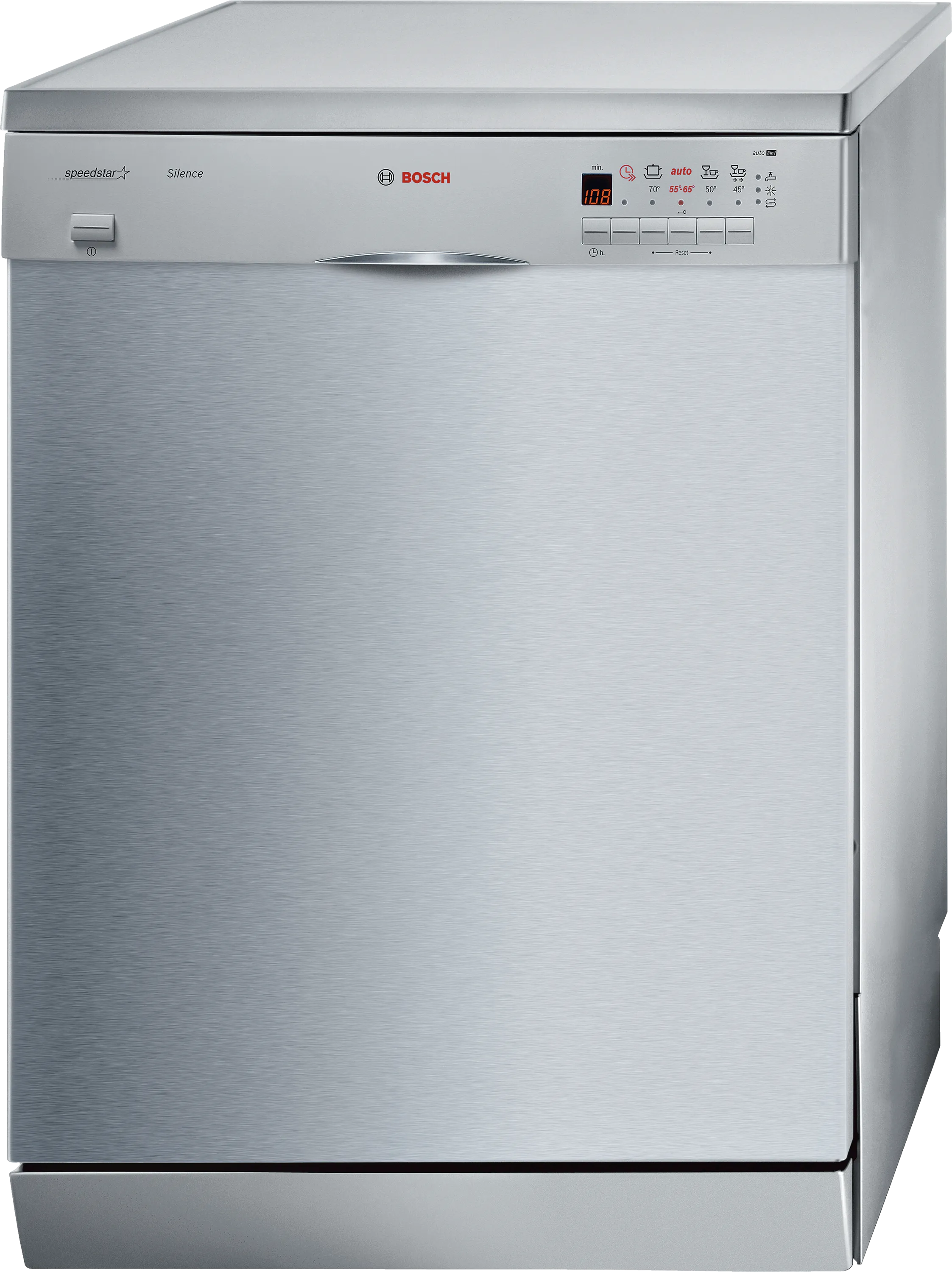  free-standing dishwasher 60 cm Brushed steel anti-fingerprint