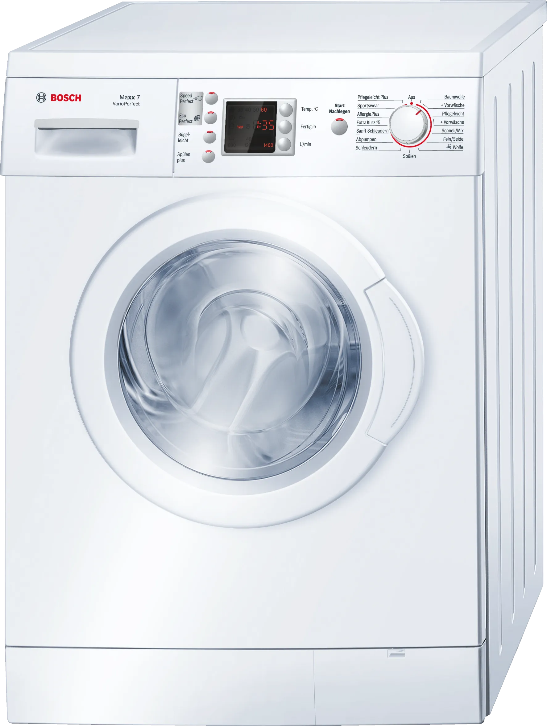 Series 4 washing machine, frontloader fullsize 7 kg 1400 rpm, White