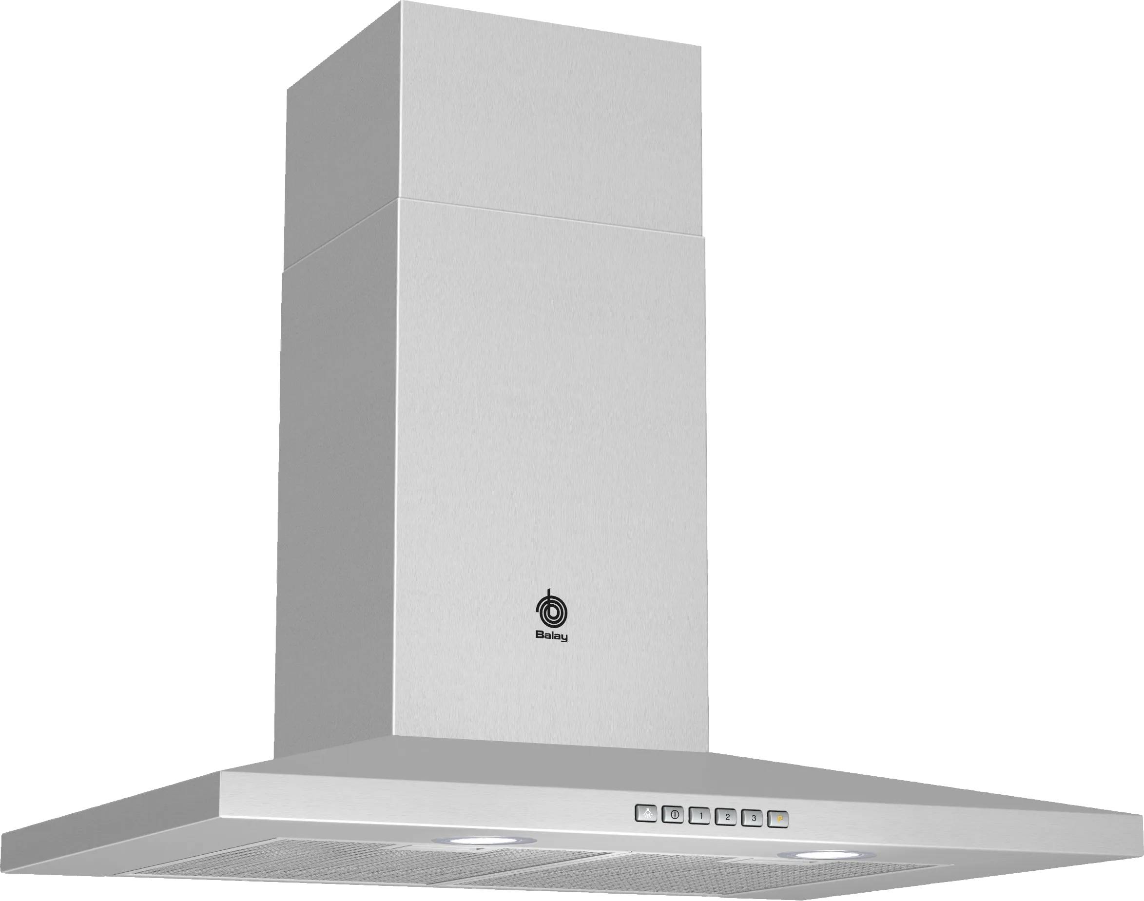 wall-mounted cooker hood, pyramid design 70 cm Stainless steel