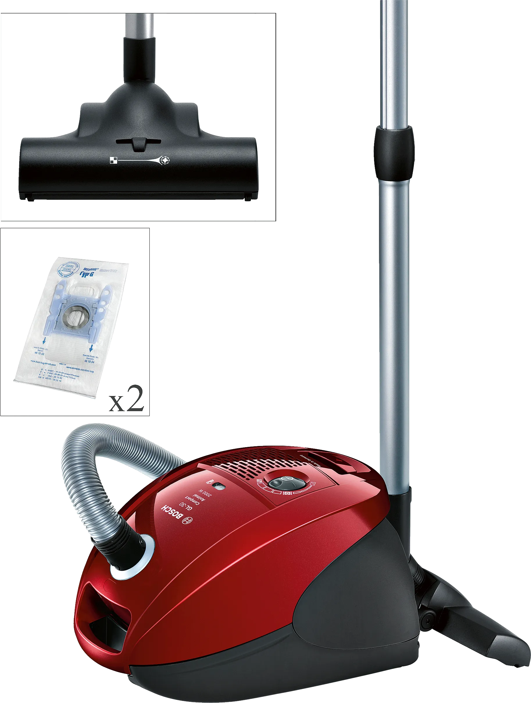  Bagged vacuum cleaner GL-30 Compact Animal 2000 Red