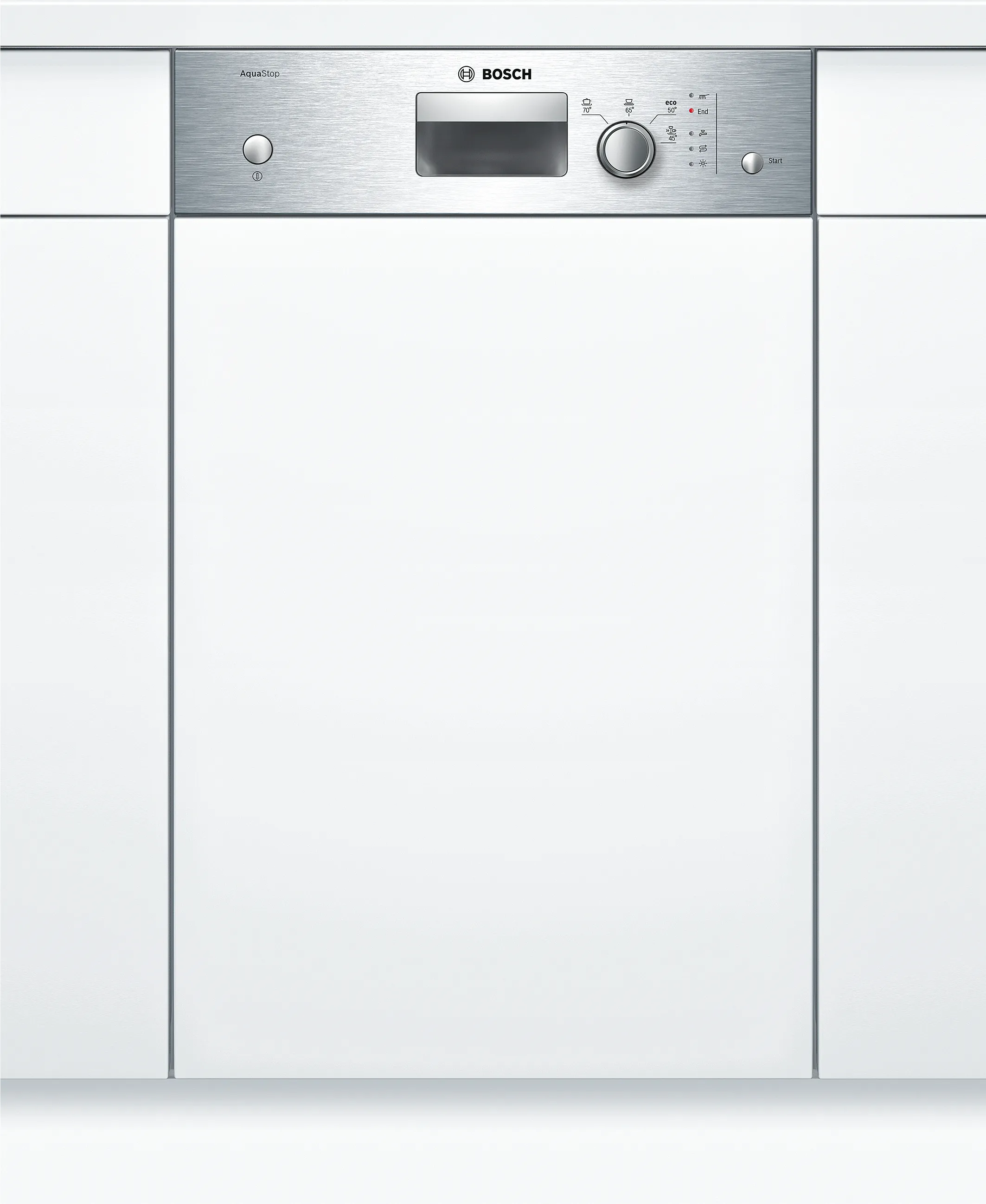 Series 2 semi-integrated dishwasher 45 cm Brushed steel
