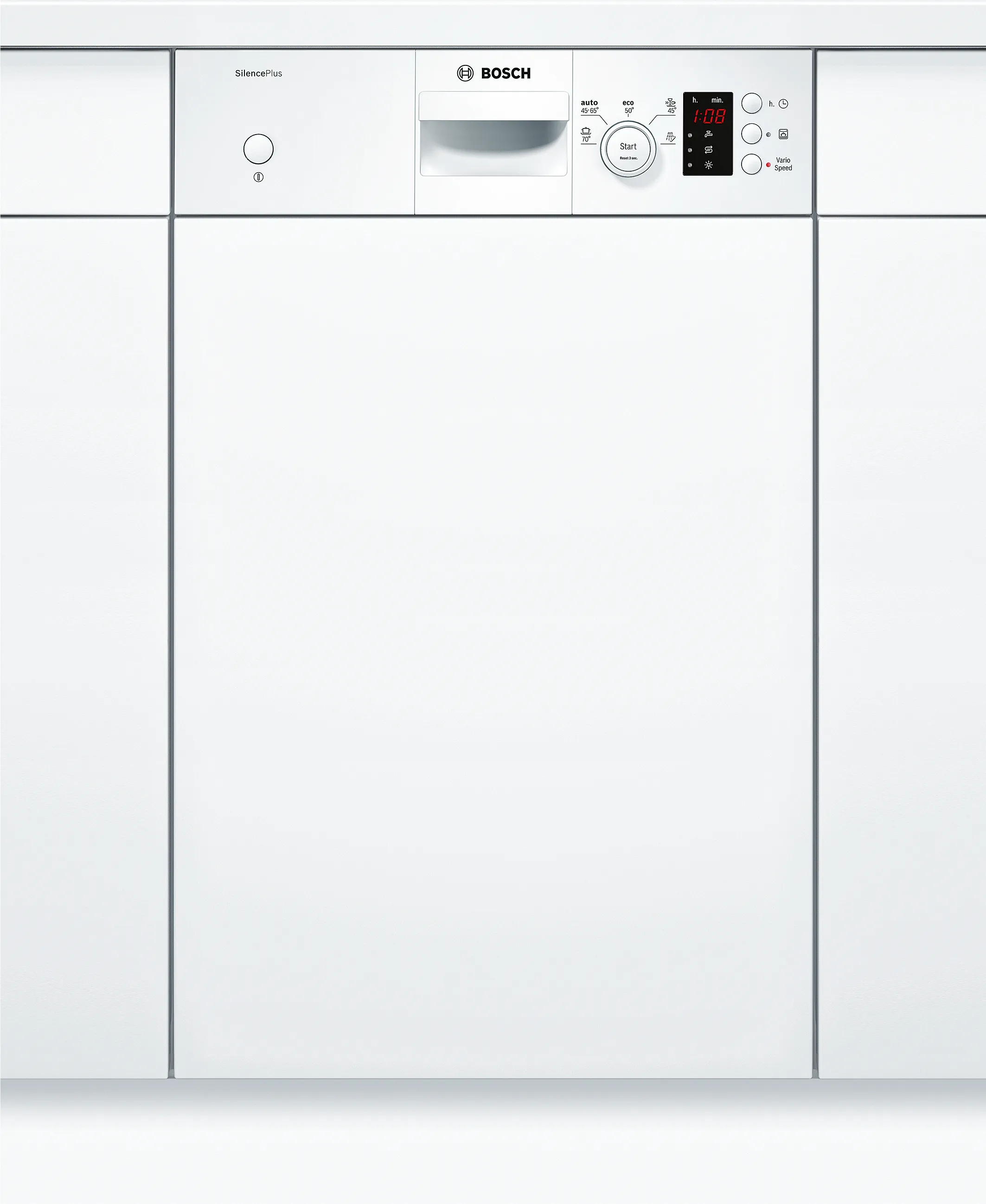 Series 4 semi-integrated dishwasher 45 cm White