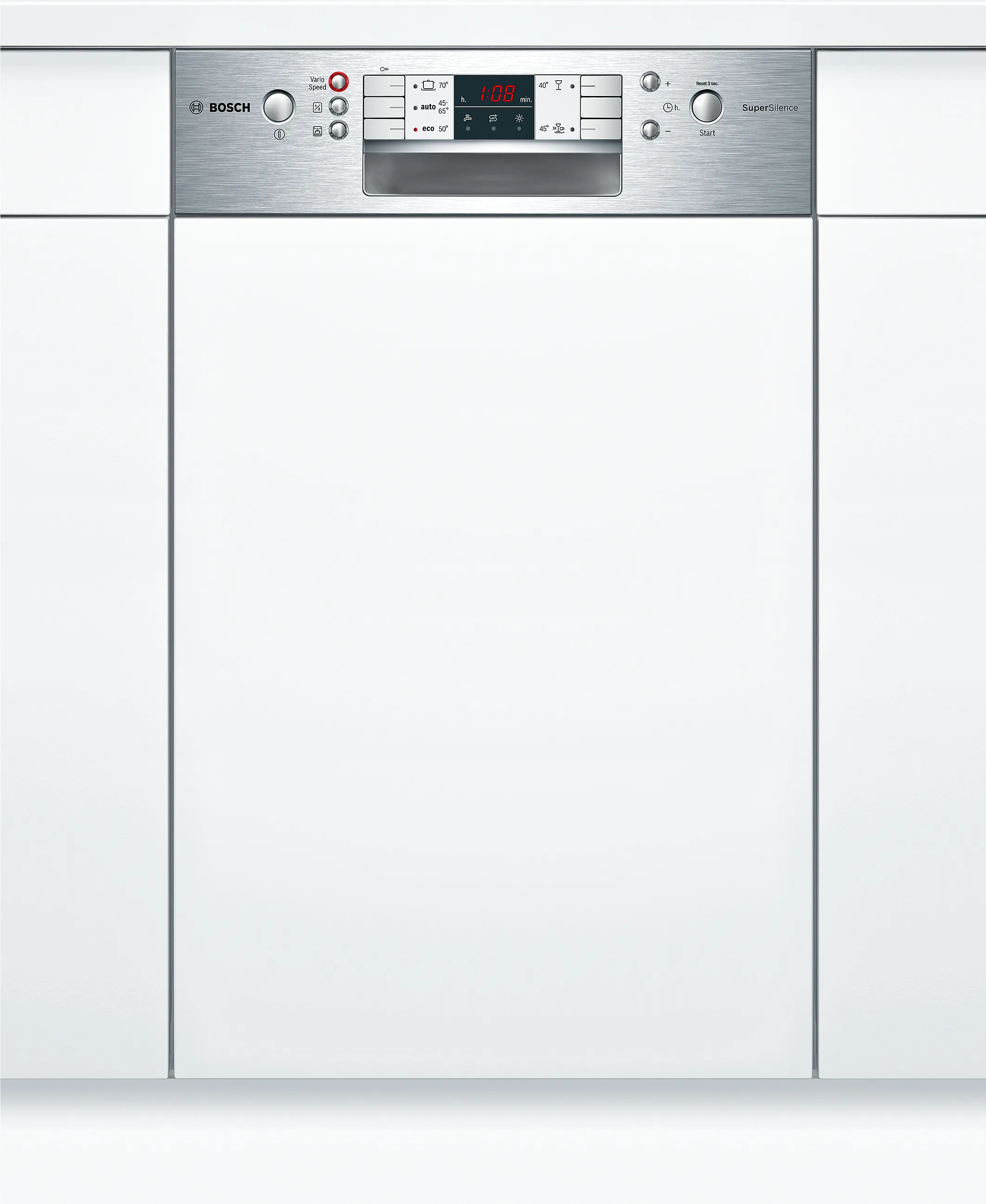 Series 6 semi-integrated dishwasher 45 cm Brushed steel