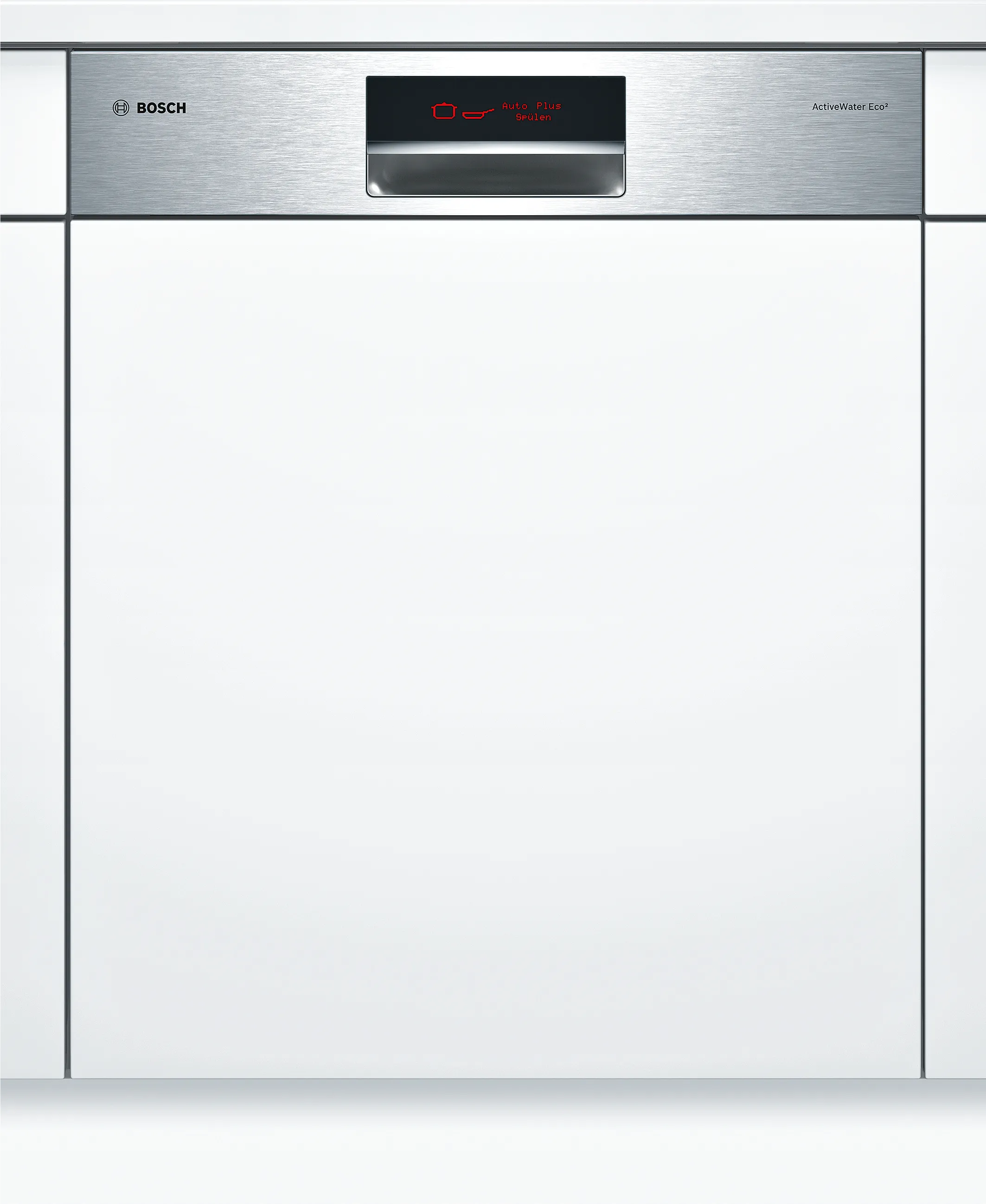 semi-integrated dishwasher 60 cm Brushed steel