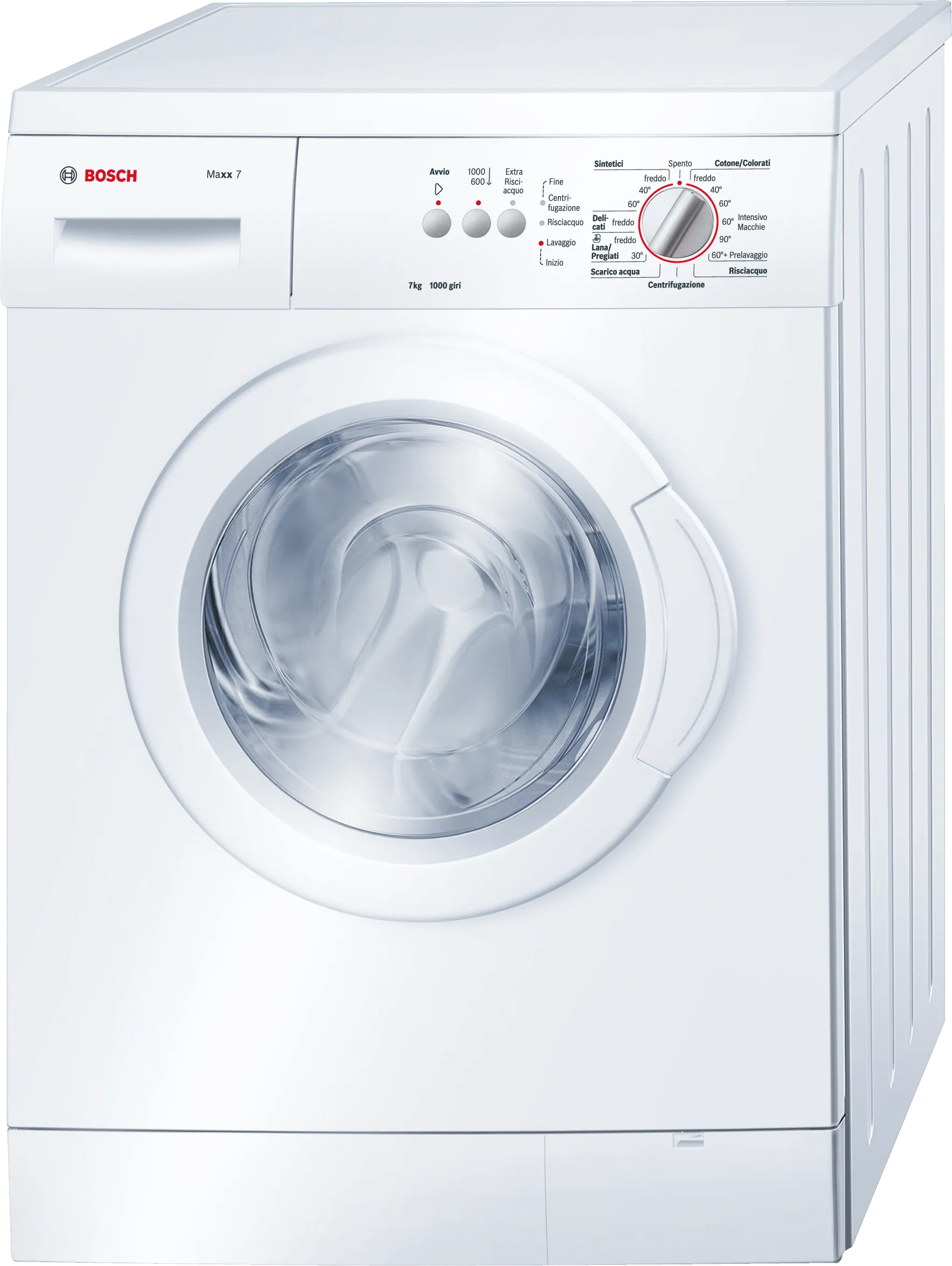 Series 2 washing machine, frontloader fullsize 7 kg 1000 rpm, White