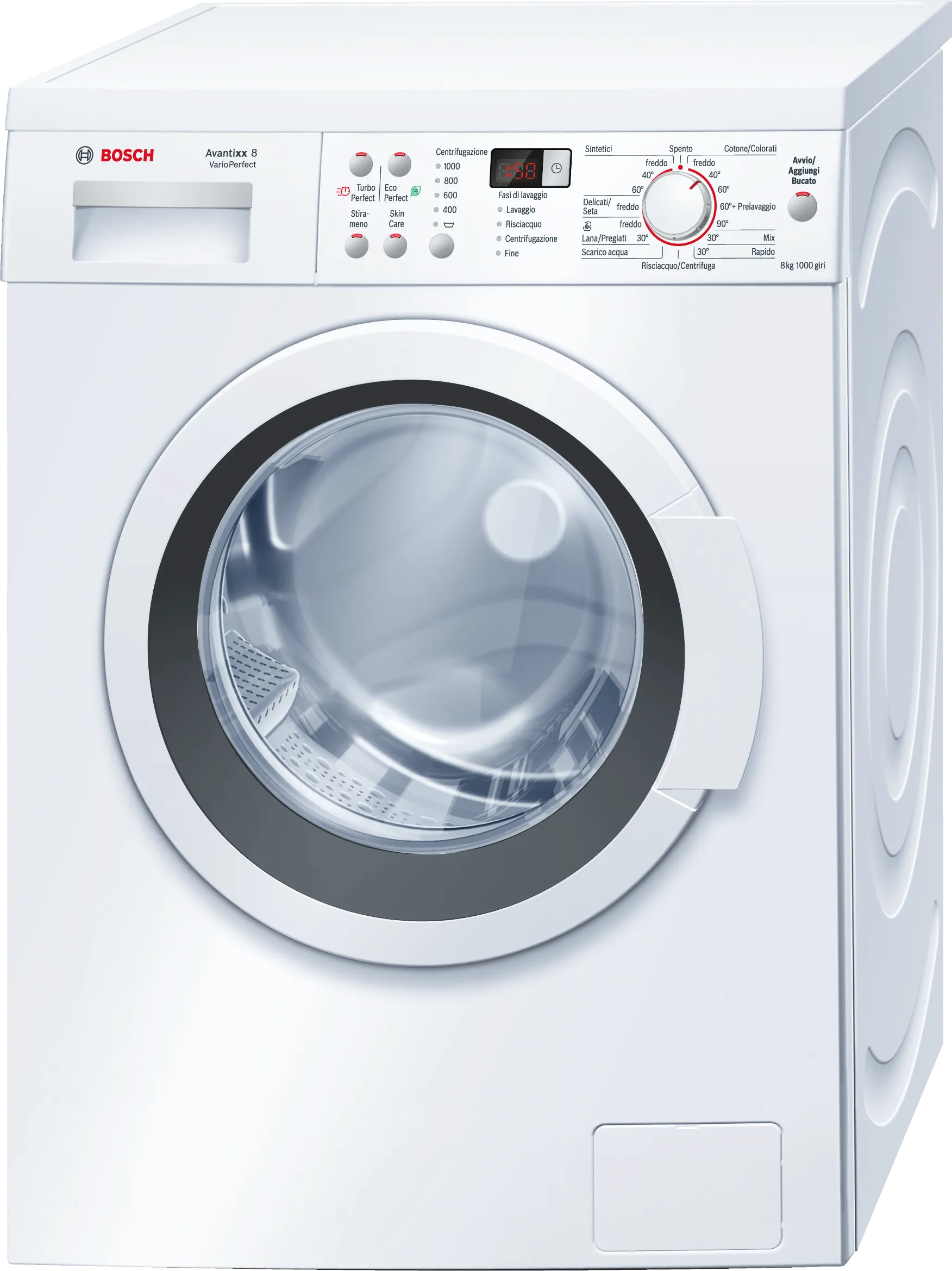 Series 6 washing machine, frontloader fullsize 8 kg 1000 rpm