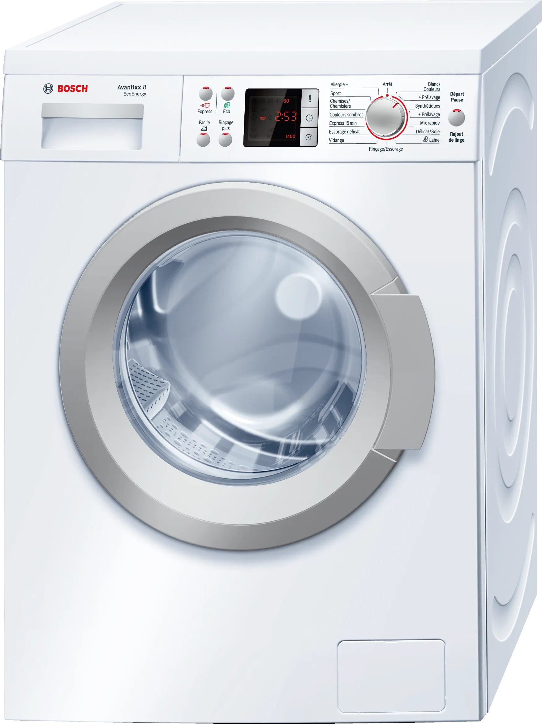 washing machine, frontloader fullsize 8 kg 1400 rpm