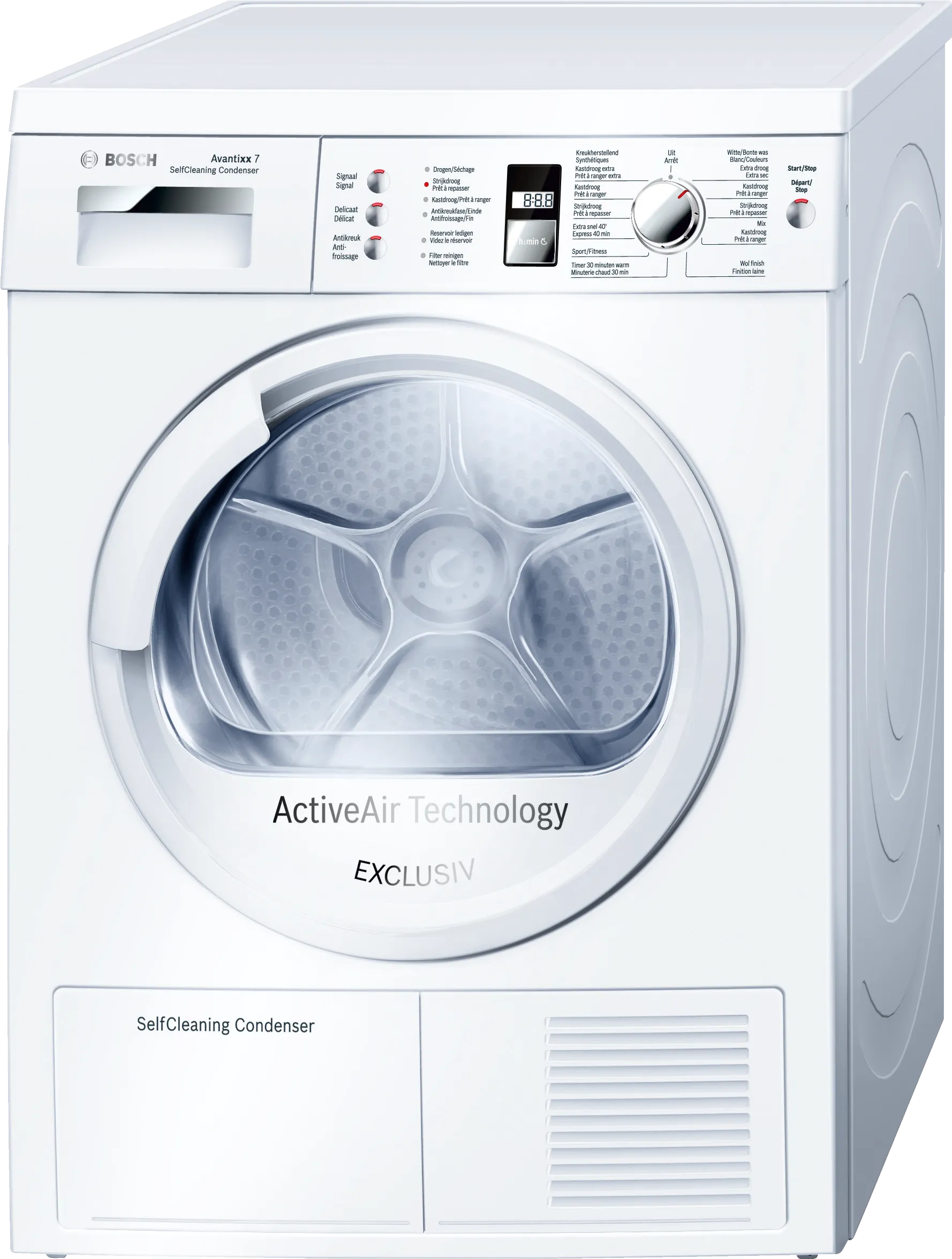 Series 6 heat pump dryer 7 kg White