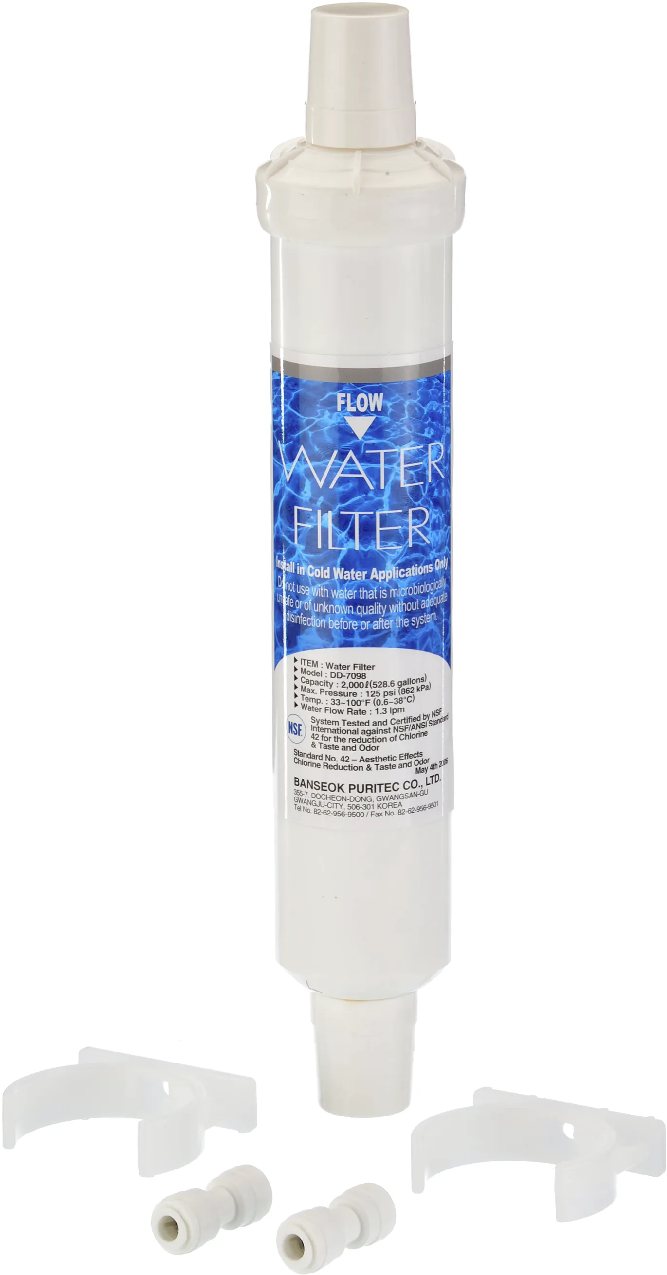 Water filter External Water Filter for American-Style Fridge-Freezers 