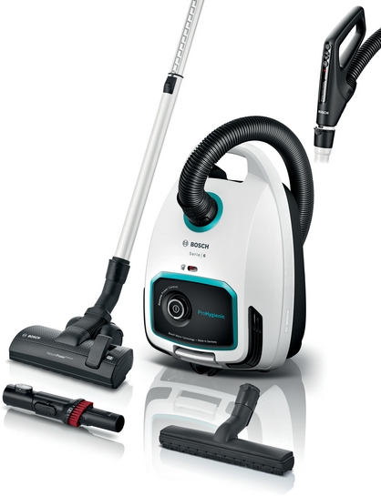 Bosch  Dammsugare med påse ProHygienic Vit BGL6HYG1 Serie 6