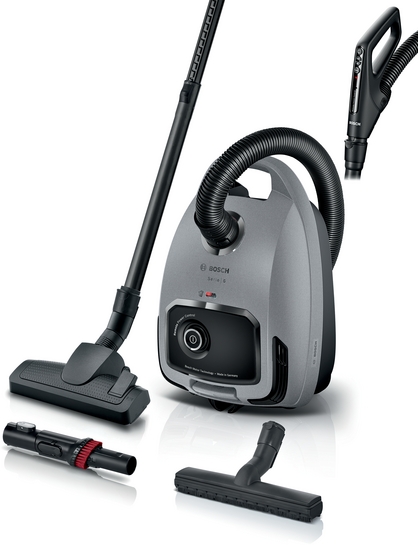 Bosch Serie 6 Dammsugare med påse Grå