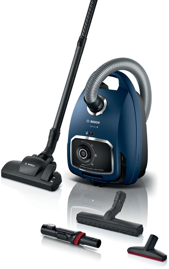 BOSCH Serie 6 Staubsauger mit Beutel Blau BGL6XSIL3